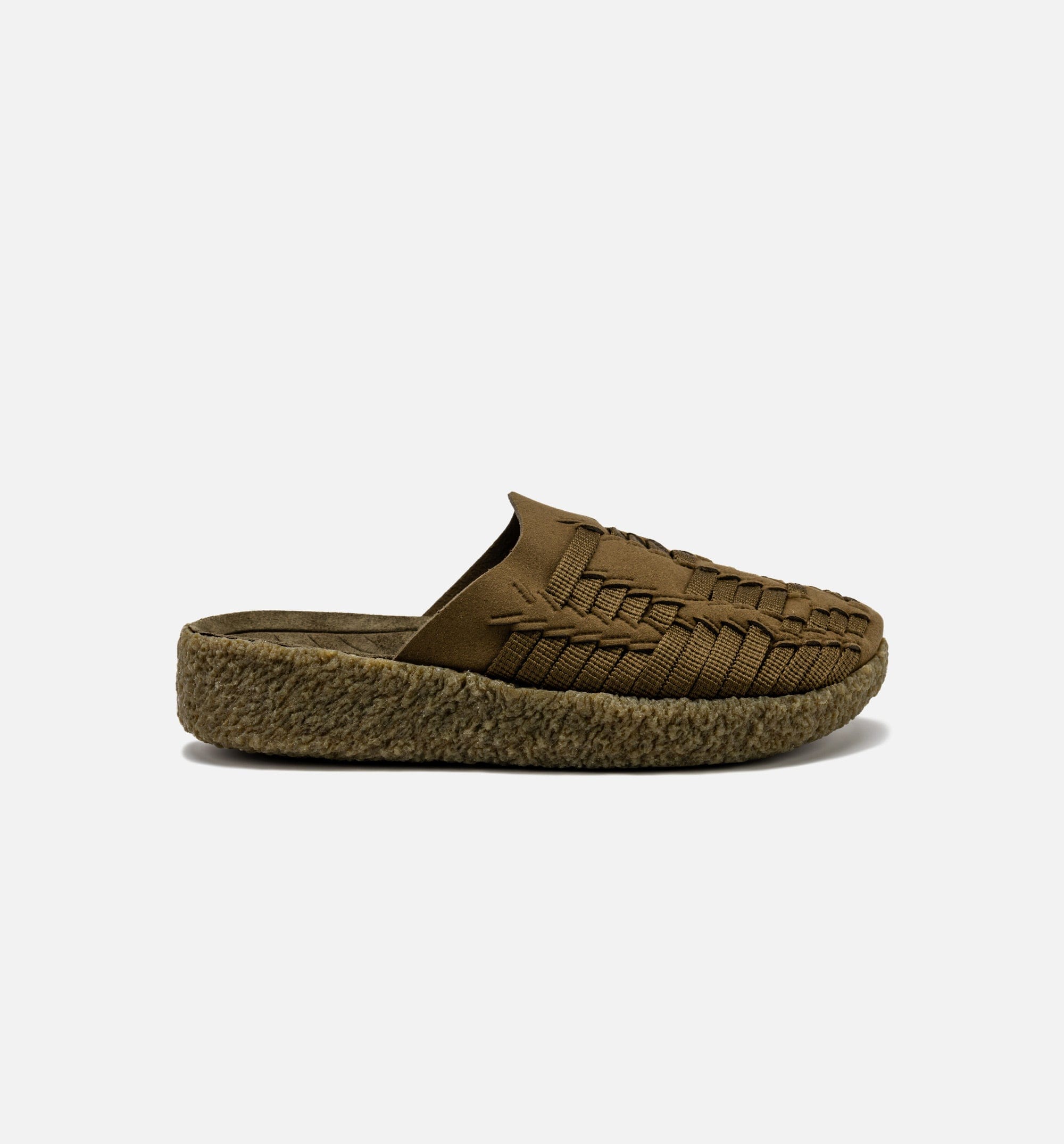 Malibu Thunderbird Mule Suede Vegan Olive Mens Sandals - Olive