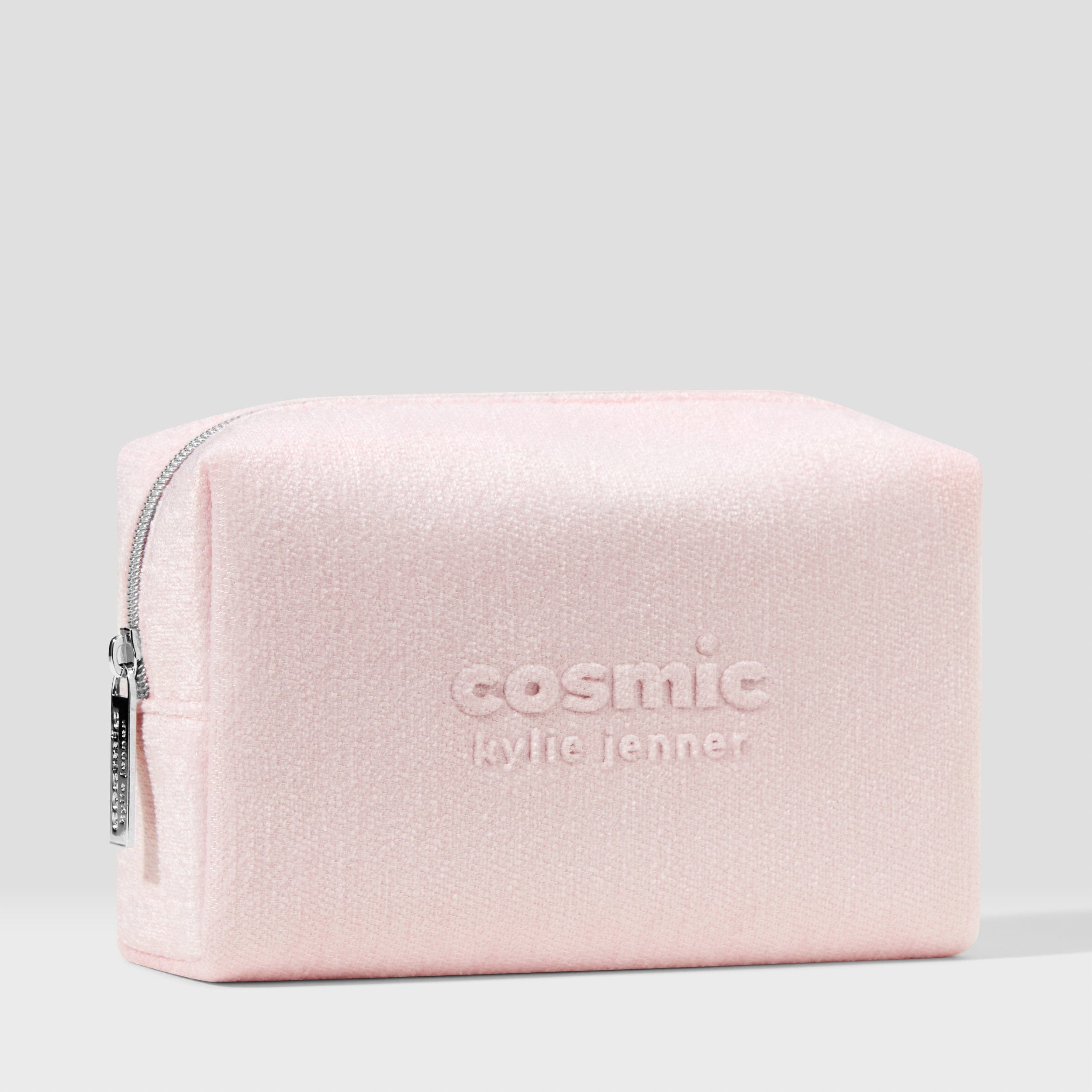 Kylie-Samples Cosmic Pink Velvet Makeup Bag