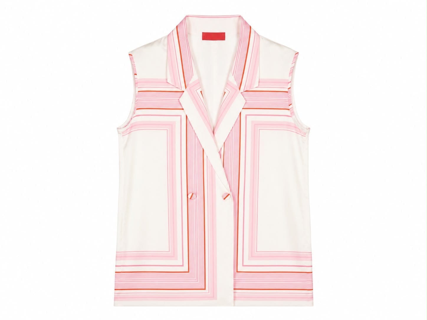 Maison Clad JACKET JUSTINETTE PLACEMENT SQUARE STRIPES PINK MCL12820