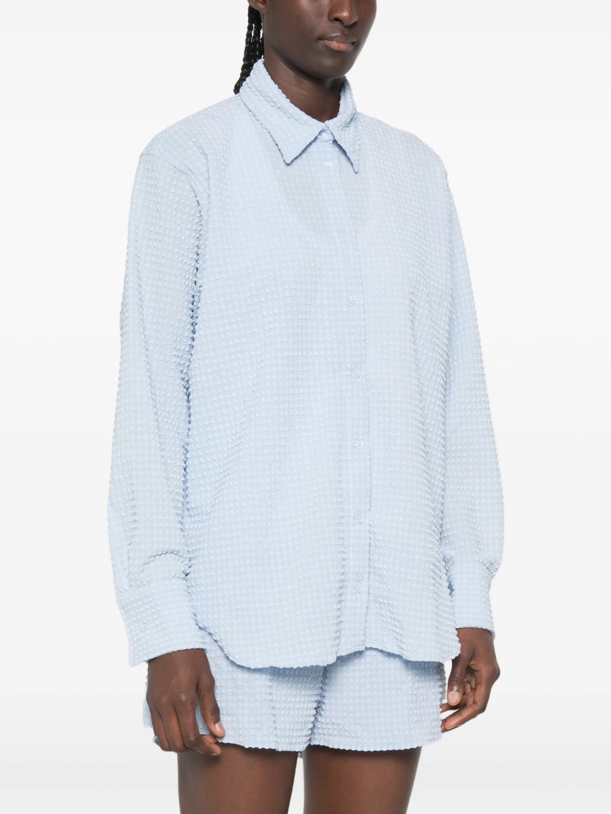 Hunza G oversized seersucker shirt