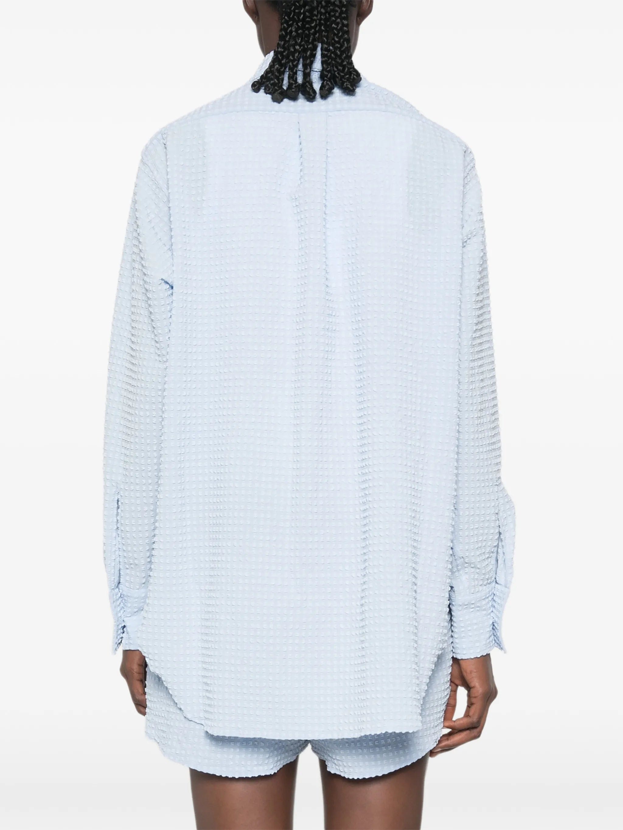 Hunza G oversized seersucker shirt