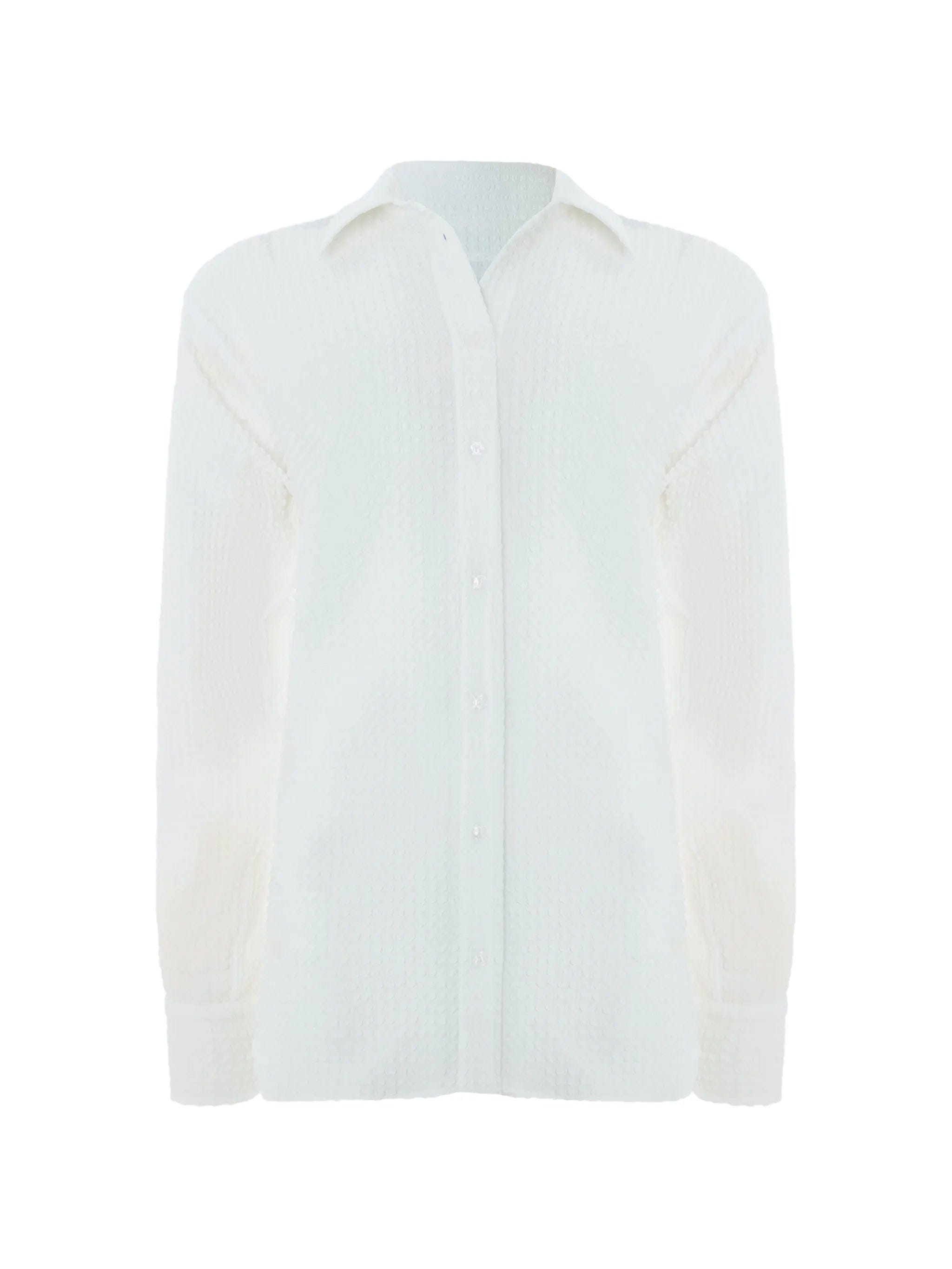 Hunza G seersucker oversized shirt