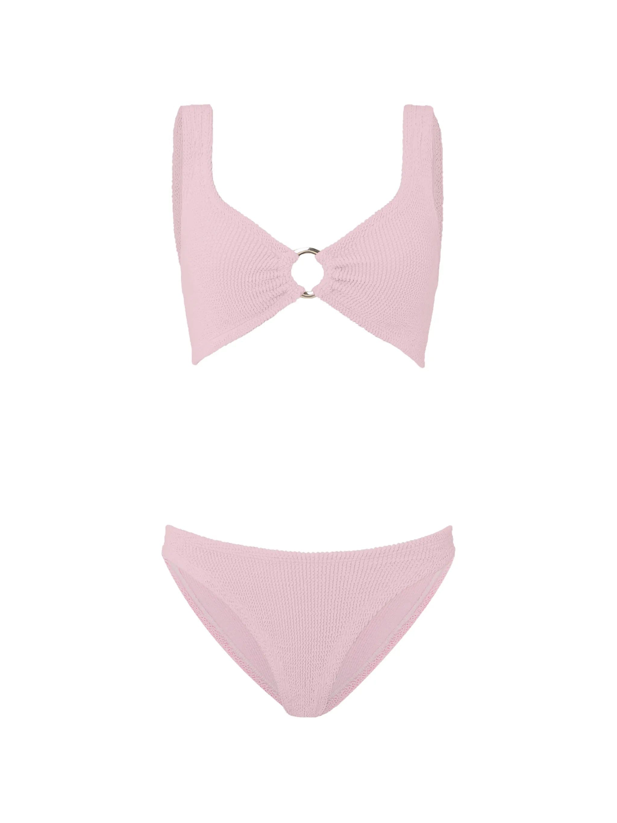 Hunza G Julia ring - detail crinkle - effect bikini