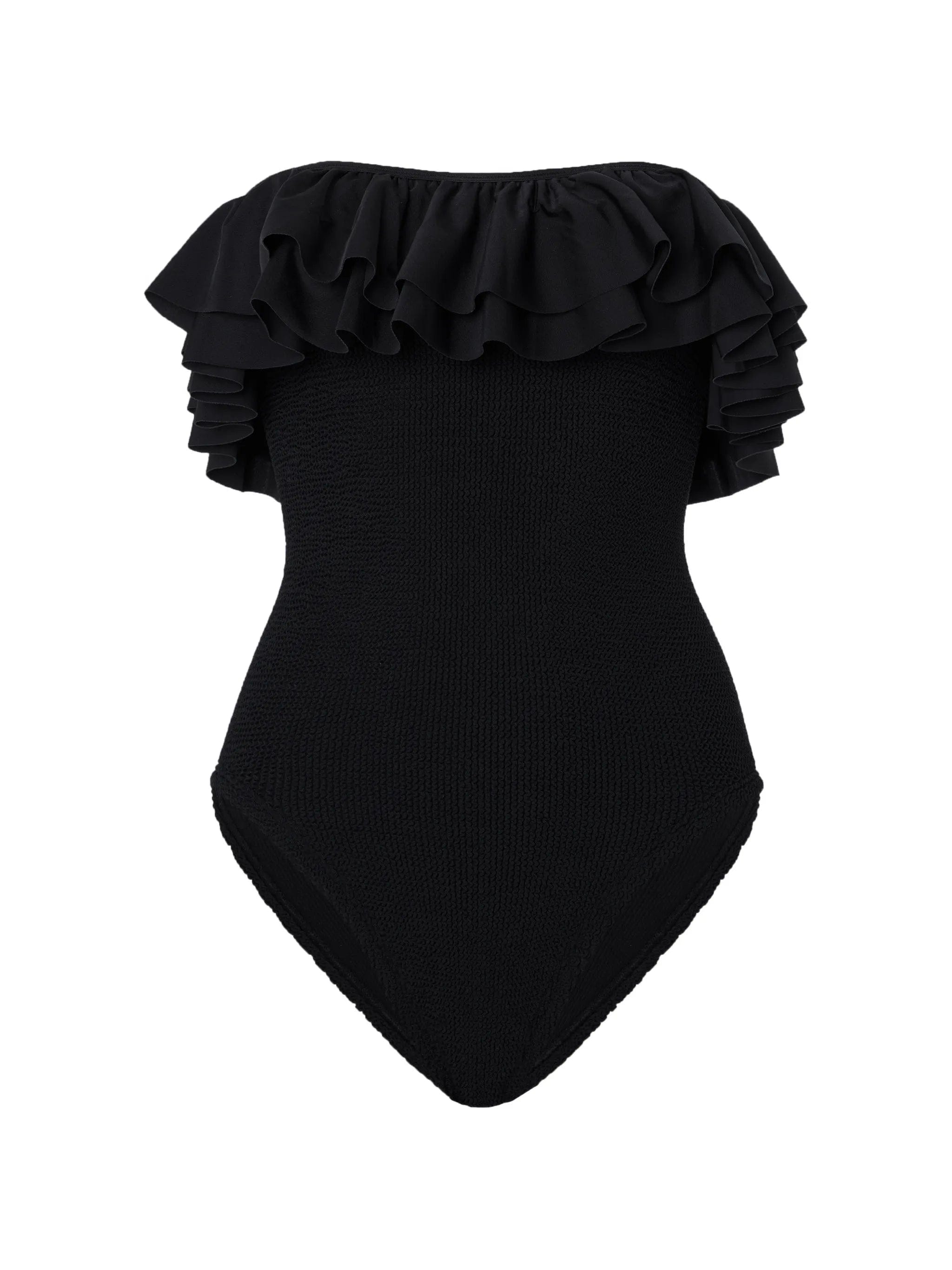 Hunza G Eloise ruffled swimsuit