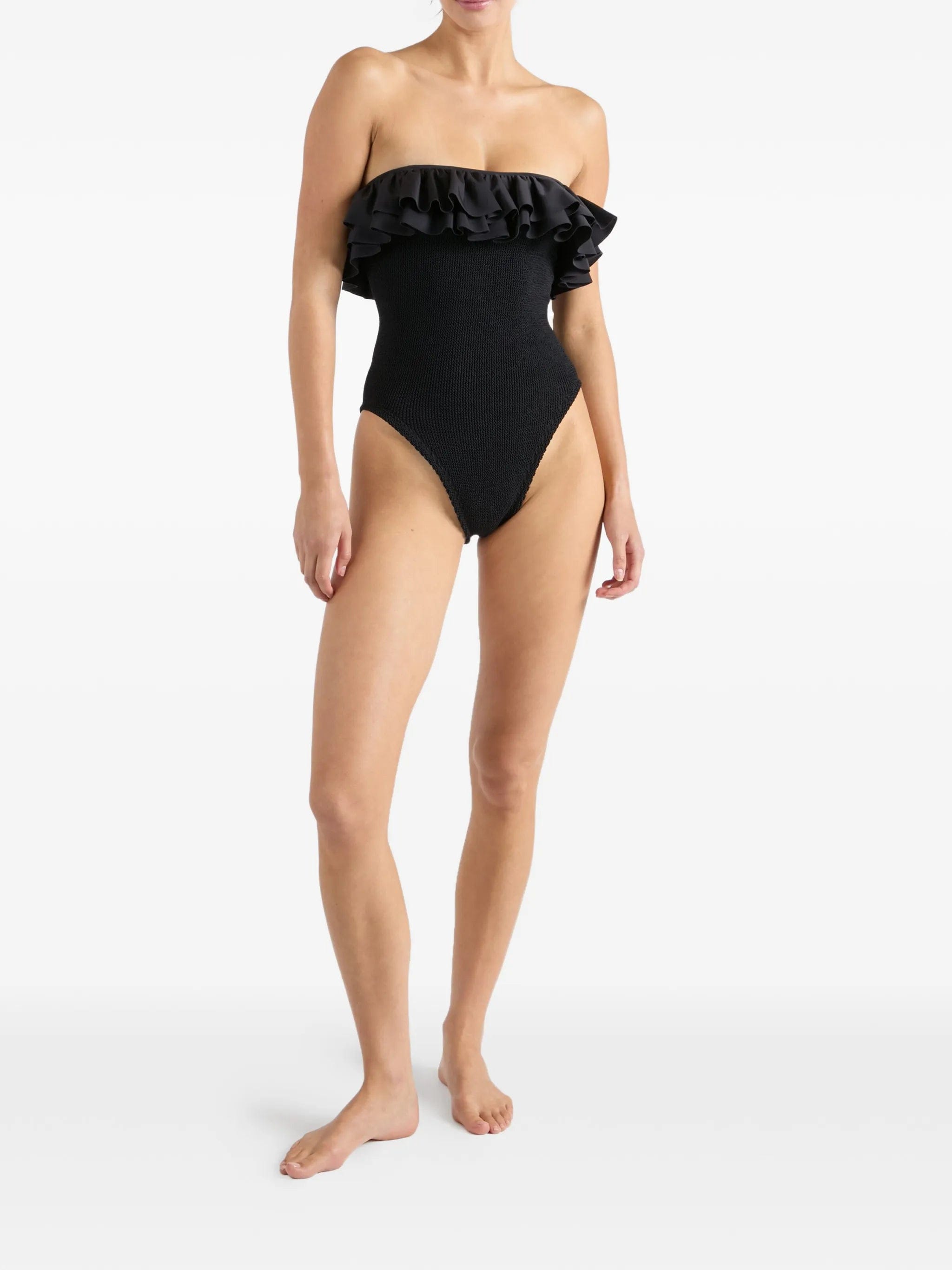 Hunza G Eloise ruffled swimsuit
