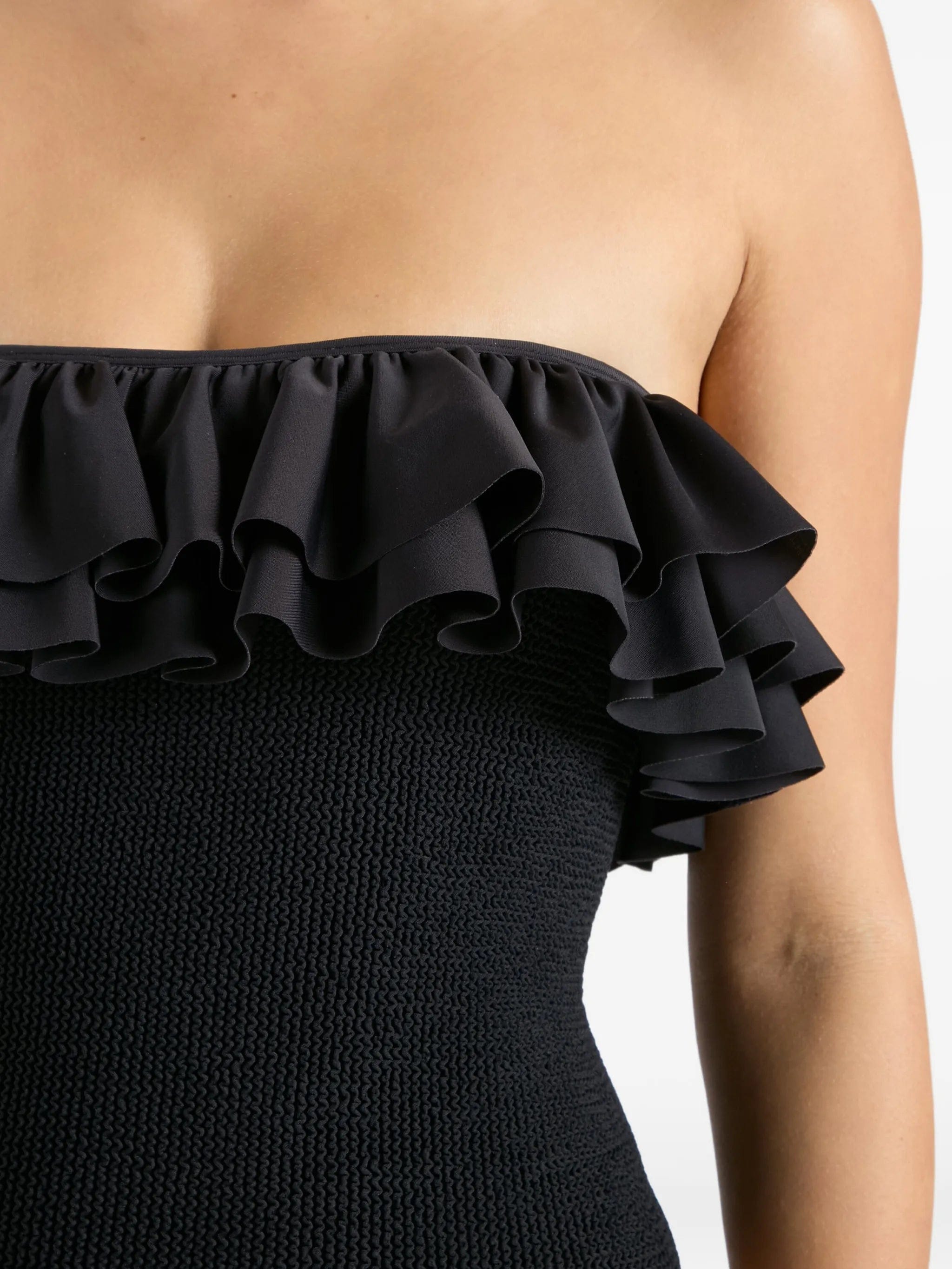 Hunza G Eloise ruffled swimsuit