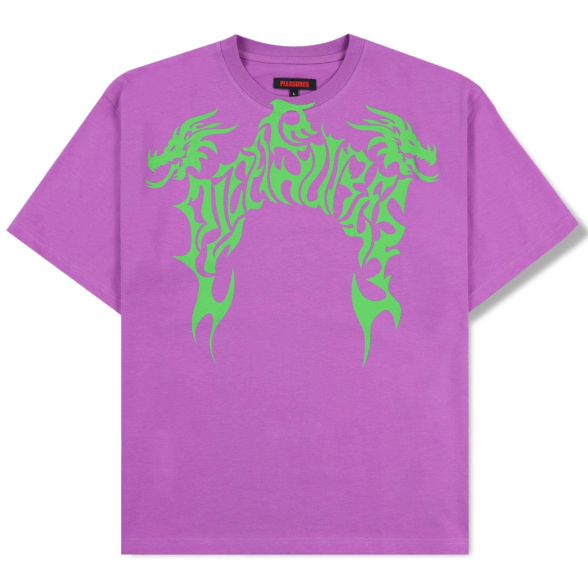Pleasures DRAGON HEAVYWEIGHT T-Shirt (PURPLE)