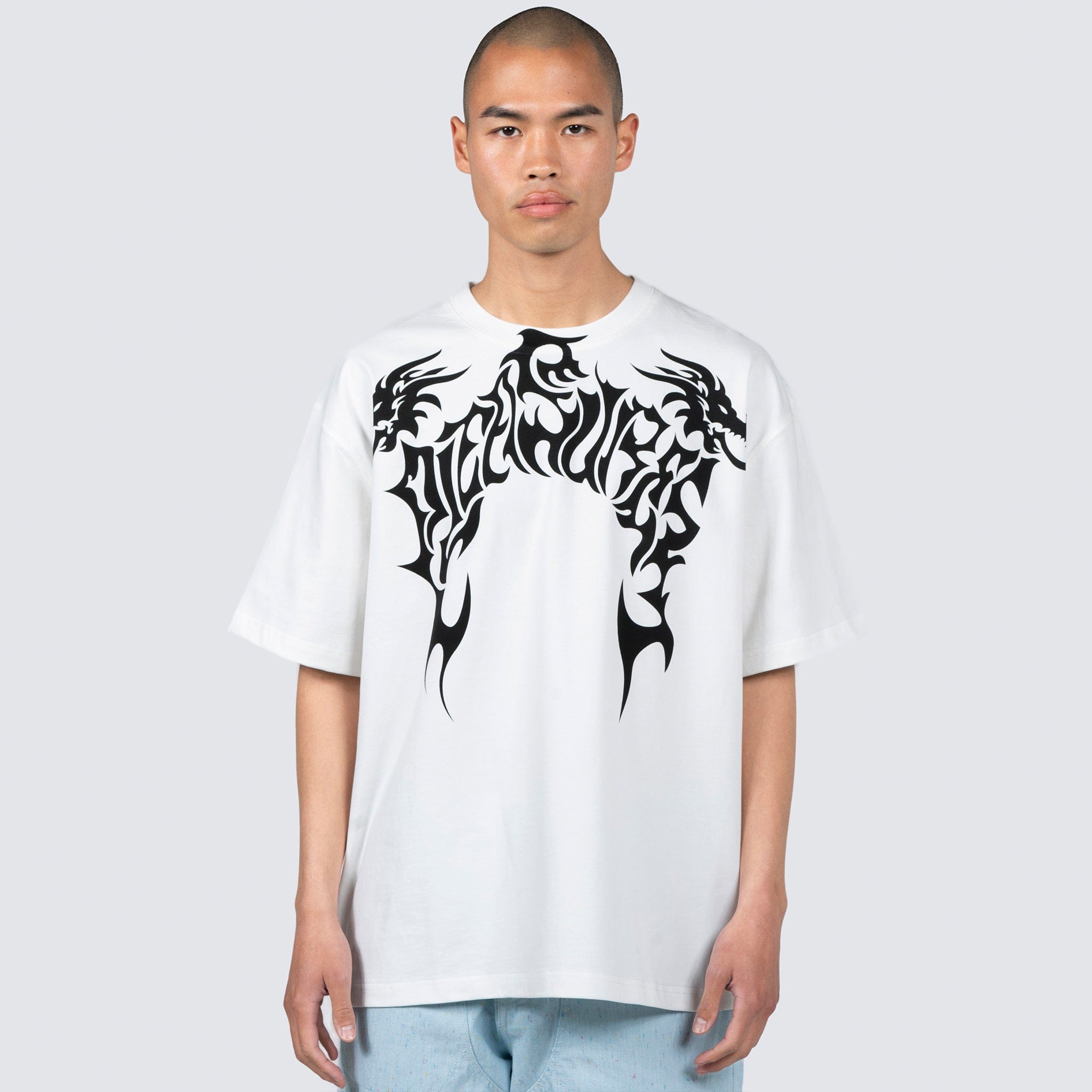 Pleasures DRAGON HEAVYWEIGHT T-Shirt (WHITE)