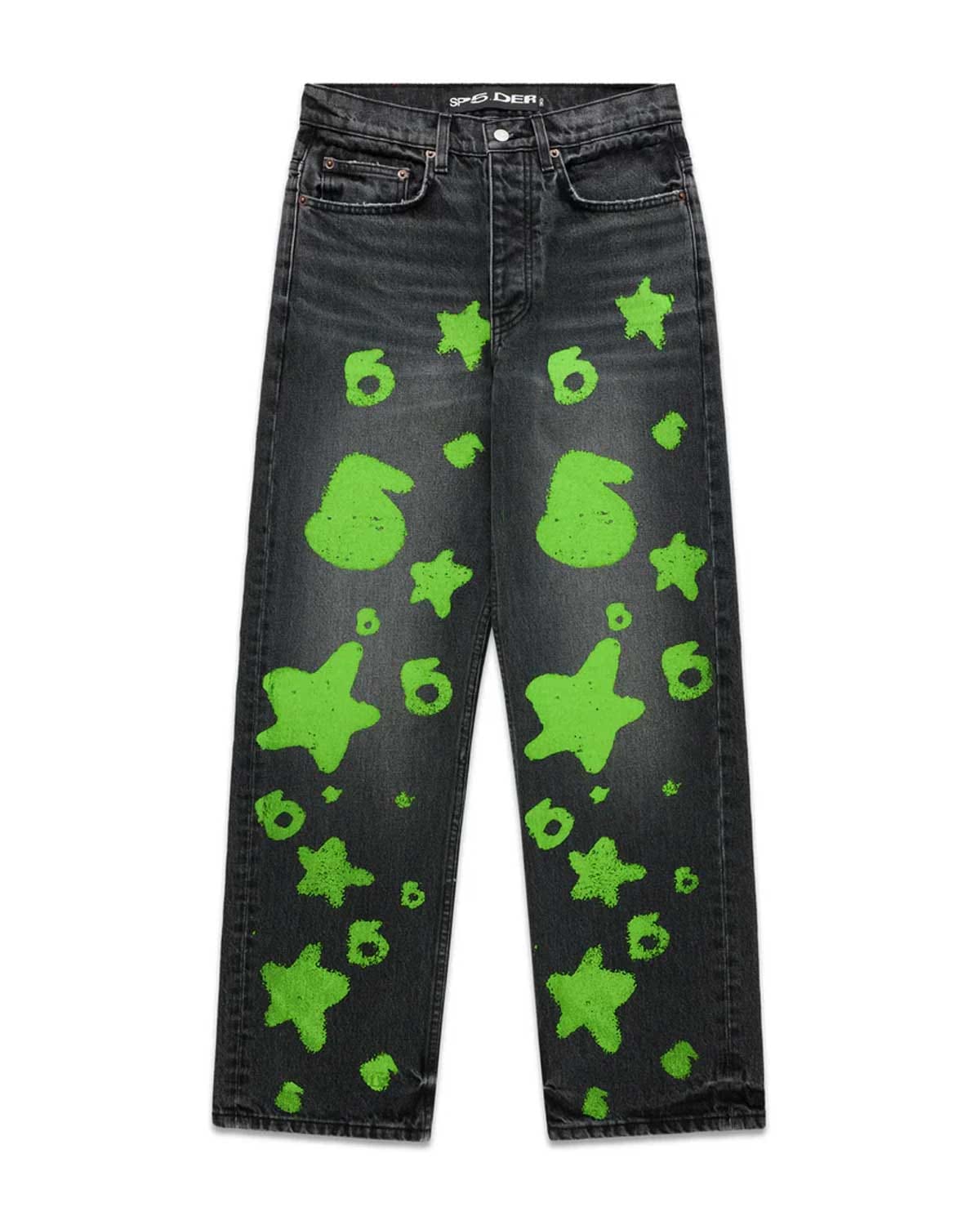 Revenge Sp5der Beluga Stamped Denim Black/Green