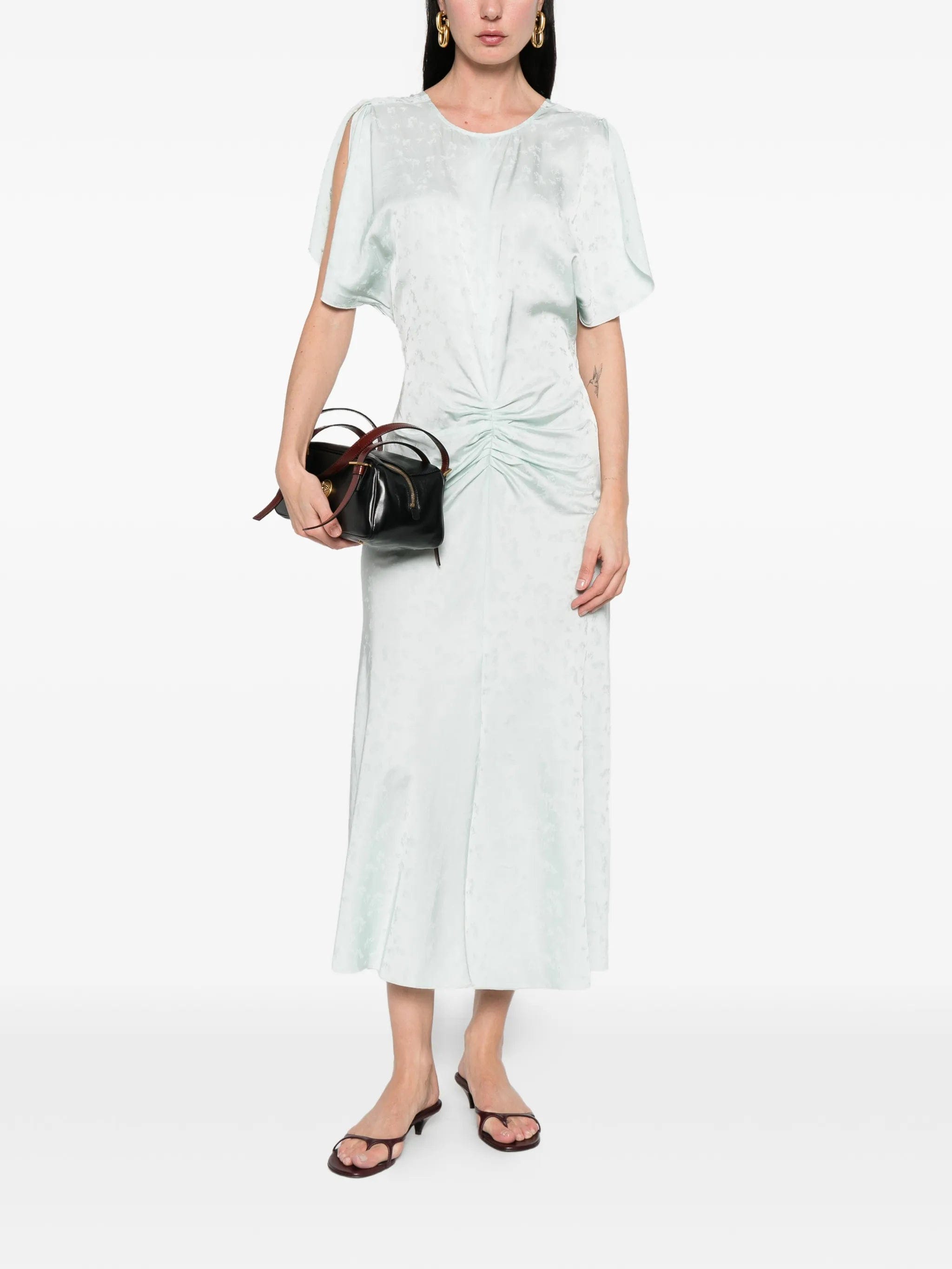 Victoria Beckham floral - pattern midi dress