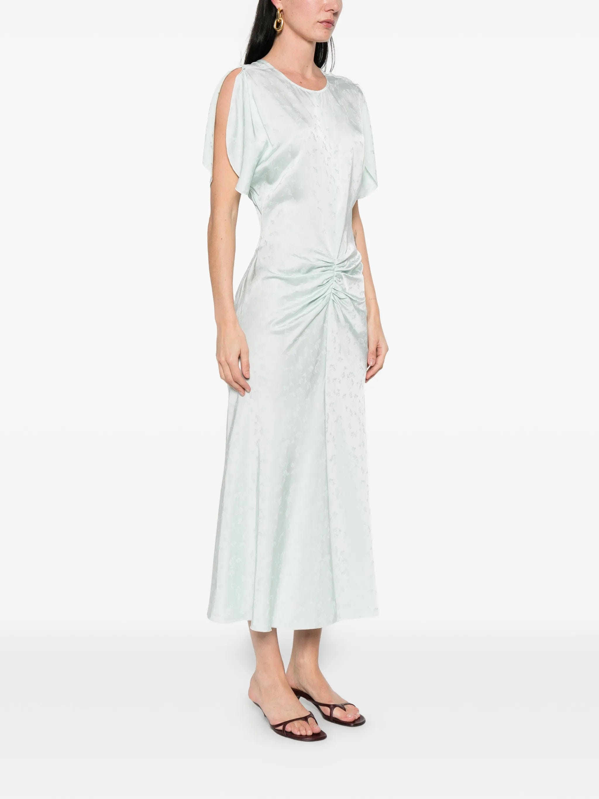 Victoria Beckham floral - pattern midi dress