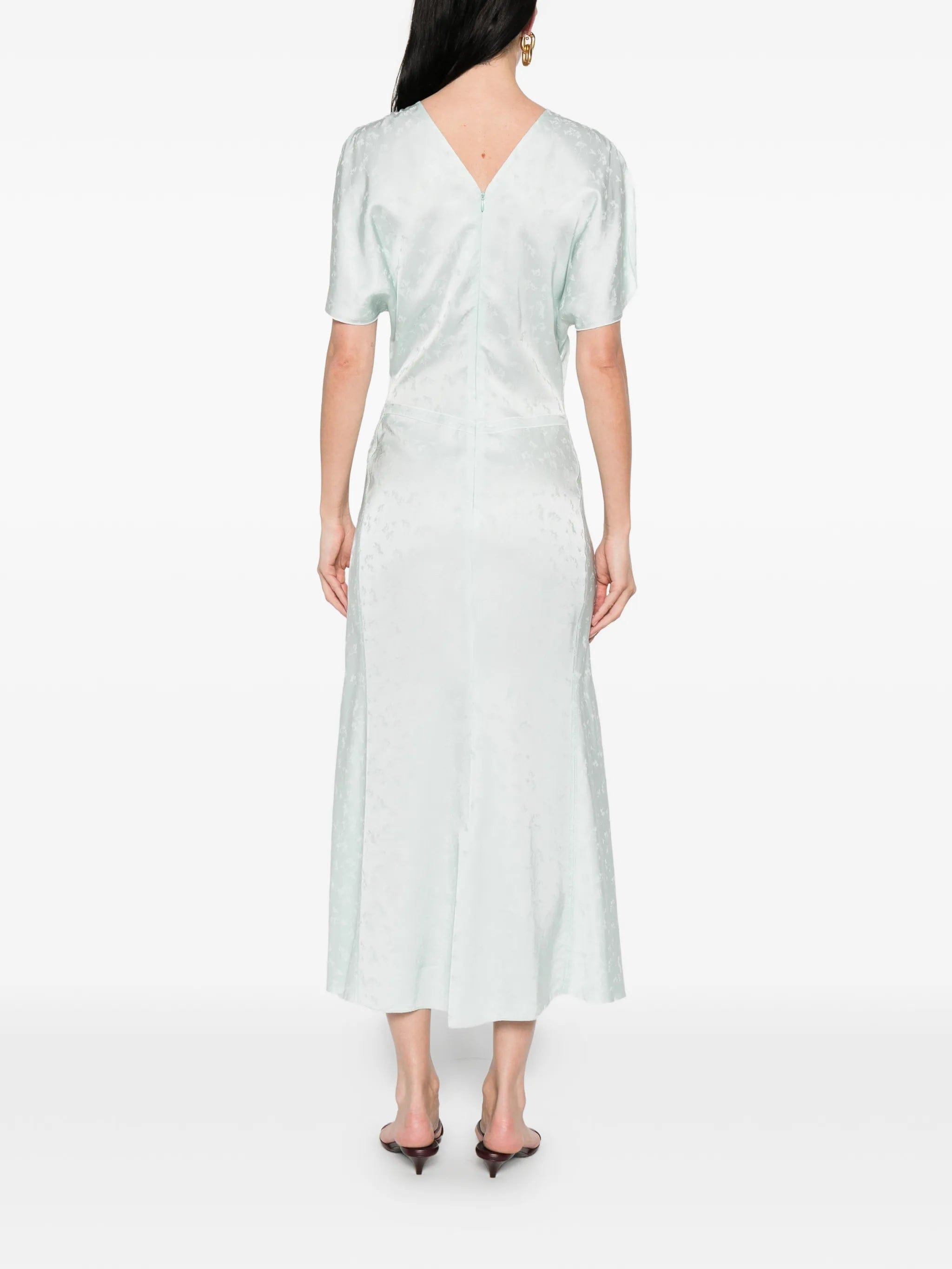 Victoria Beckham floral - pattern midi dress