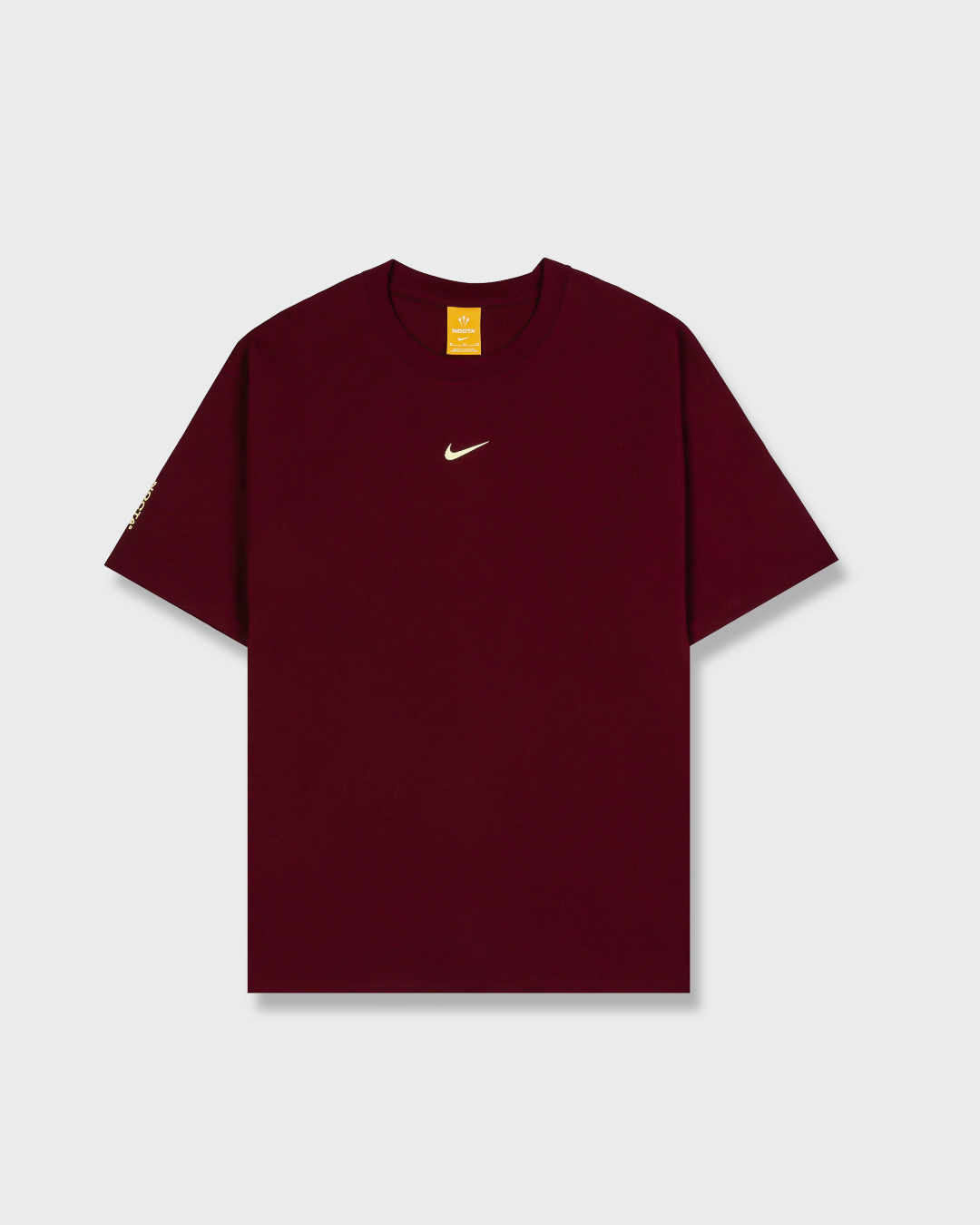 Nocta Nike x Nocta NRG Mens Short Sleeve Shirt Dark Beetroot/Citron Tint