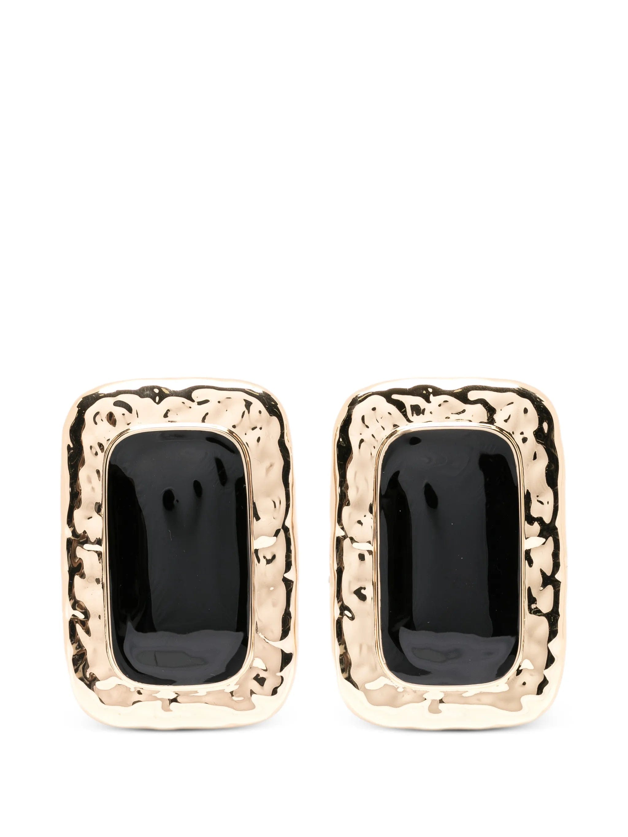 Self-Portrait rectangular - shape earrings