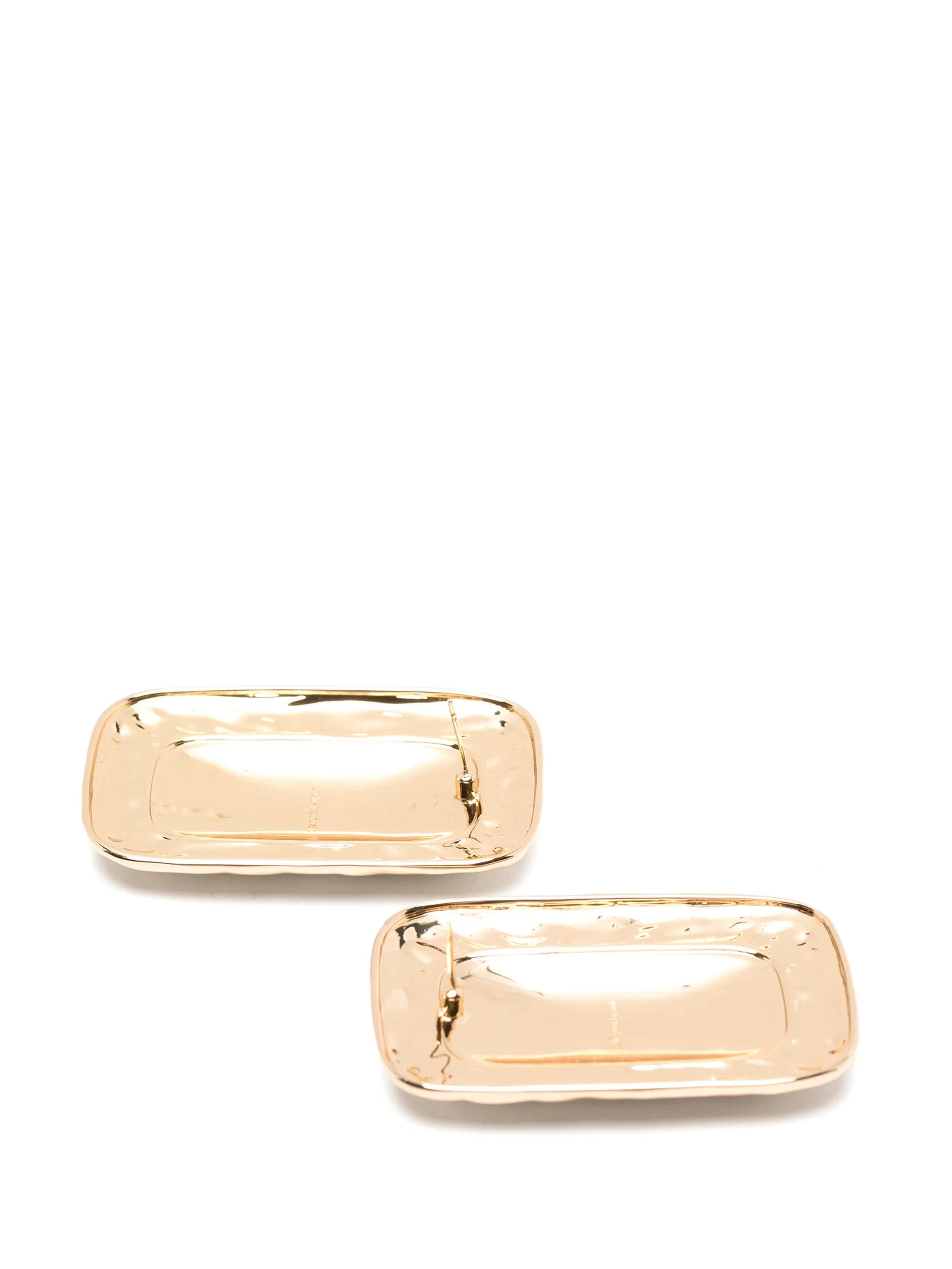 Self-Portrait rectangular - shape earrings