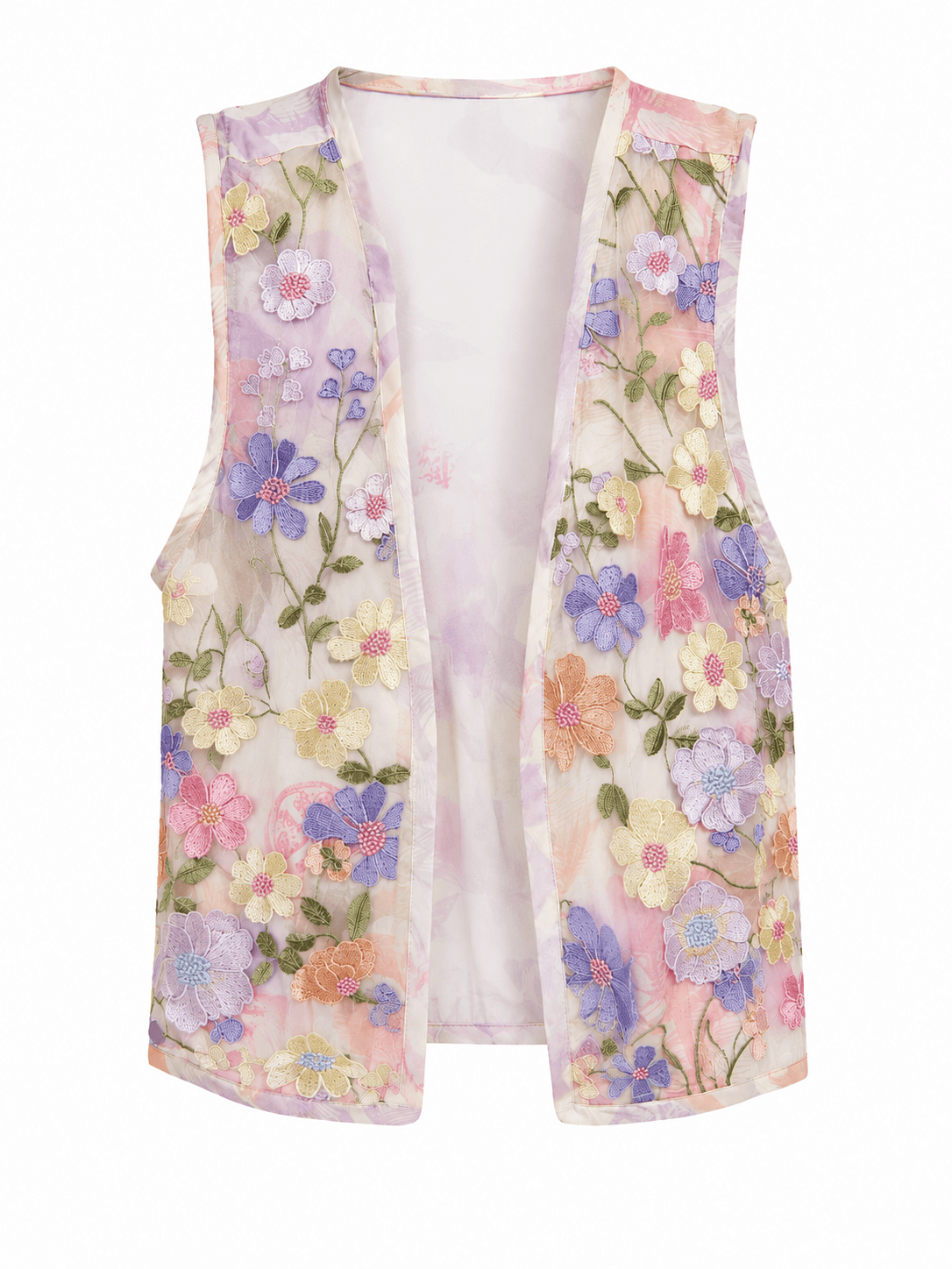 Maison Clad JACKET EMBROIDERY MAGGY SLEEVESLESS TIGER GRADIENT MCL11605