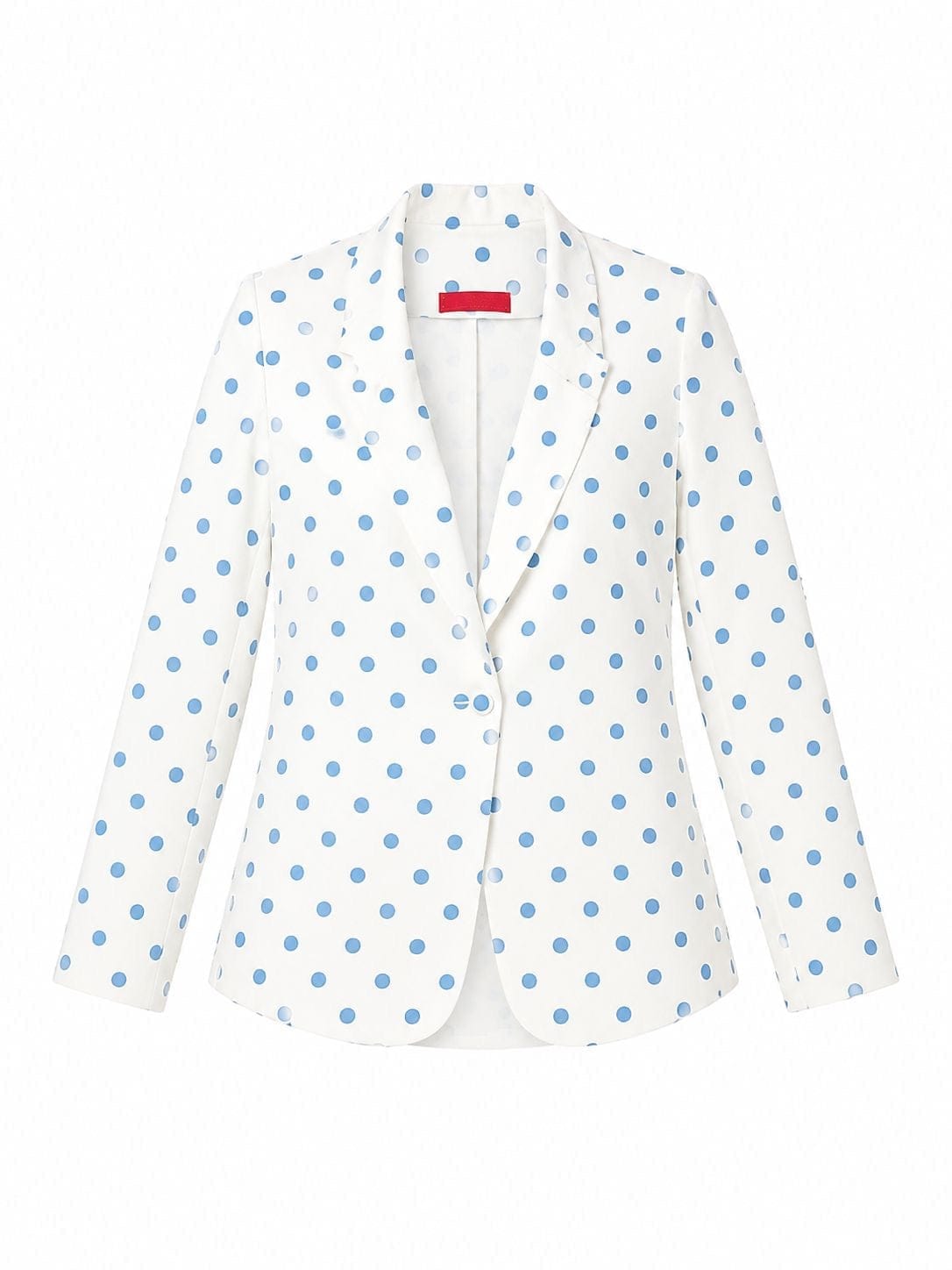 Maison Clad JACKET CLOVIS POLKA DOTS OFF WHITE LIGHT BLUE MCL11532