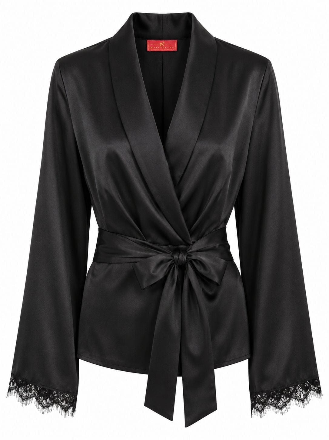 Maison Clad JACKET SAGE BLACK LACE SLEEVES MCL11379