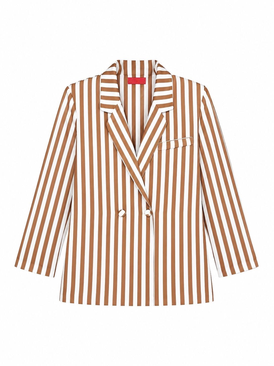 Maison Clad JACKET JUSTIN PIPPING DOUBLE SILK LINING BISCUIT WIDE PINSTRIPES MCL11412