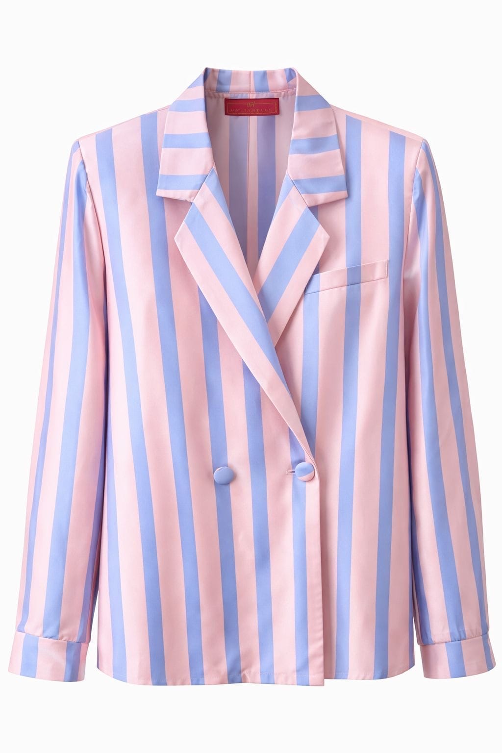 Maison Clad JACKET JUSTIN PIN STRIPES PINK PURPLE DOUBLE FABRIC MCL00937