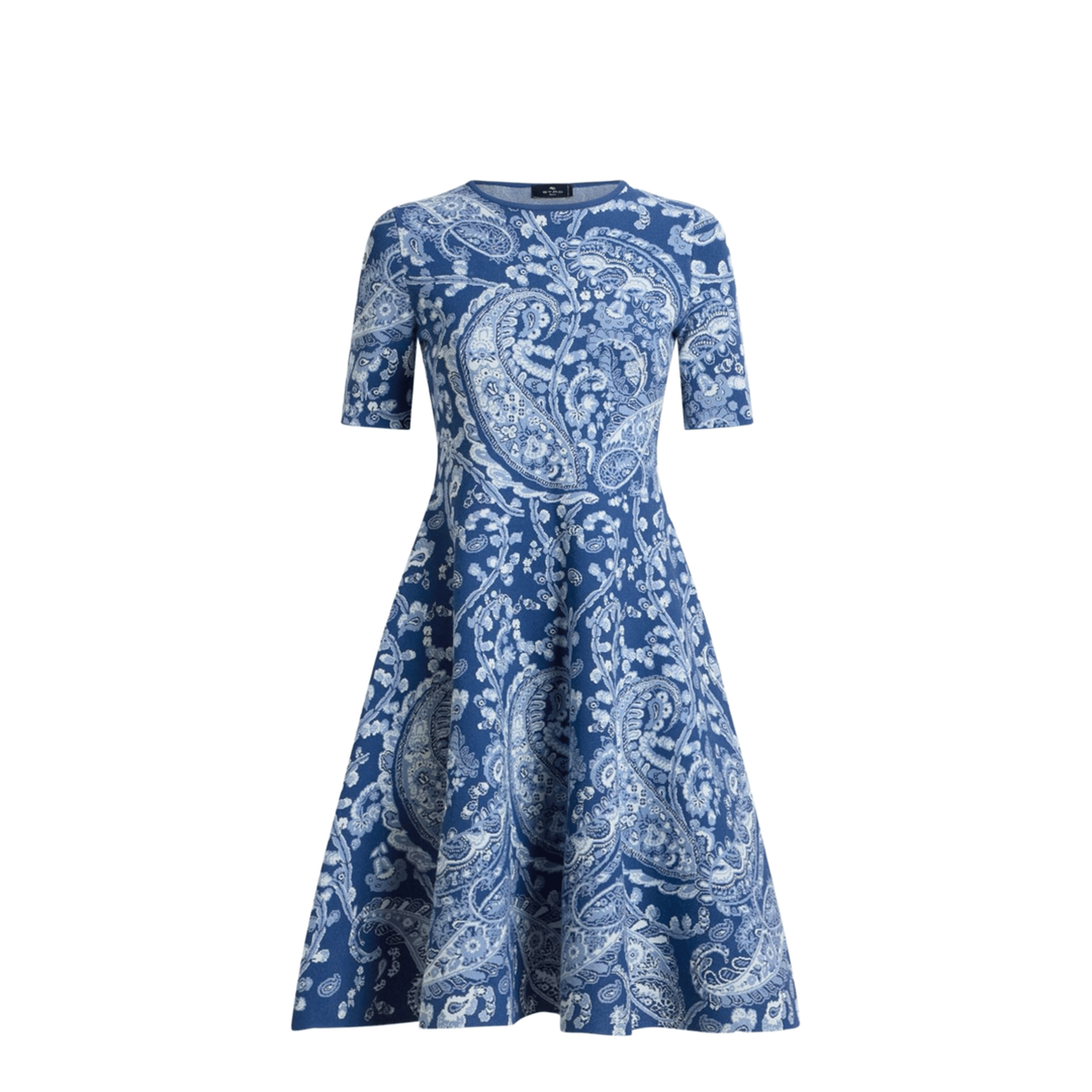 Etro Floral Paisley Motif Dress Blue