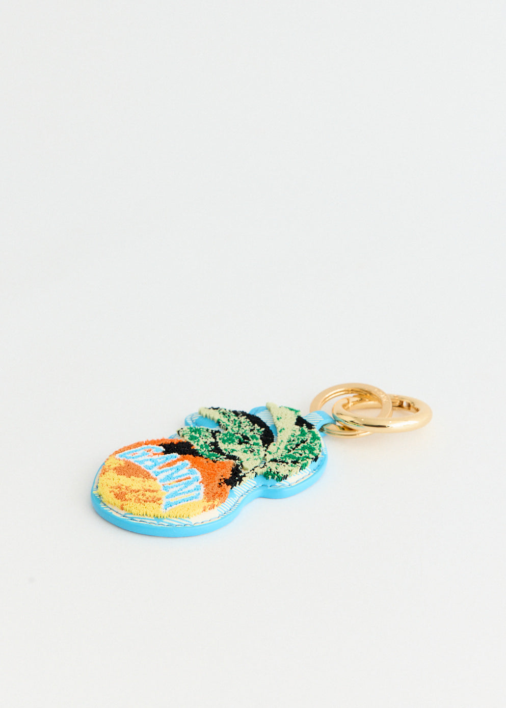 Ganni Apple Velvet Keyring