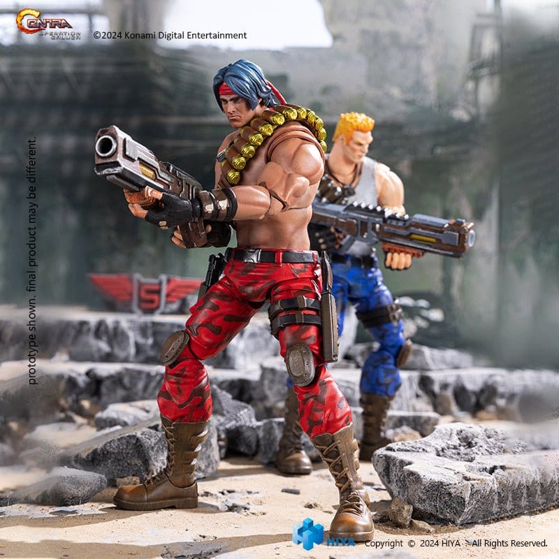 HIYA TOYS HIYA Exquisite Basic Series 1/12 Scale 6 Inch Contra Operation Galuga Lance Bean and Bill Rizer Action Figure