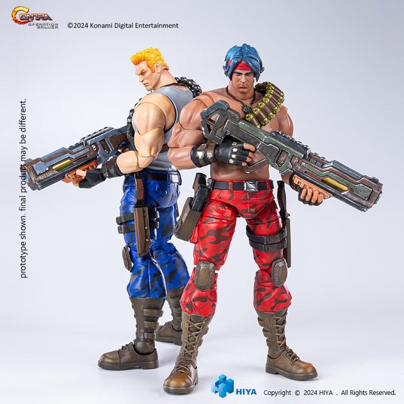 HIYA TOYS HIYA Exquisite Basic Series 1/12 Scale 6 Inch Contra Operation Galuga Lance Bean and Bill Rizer Action Figure