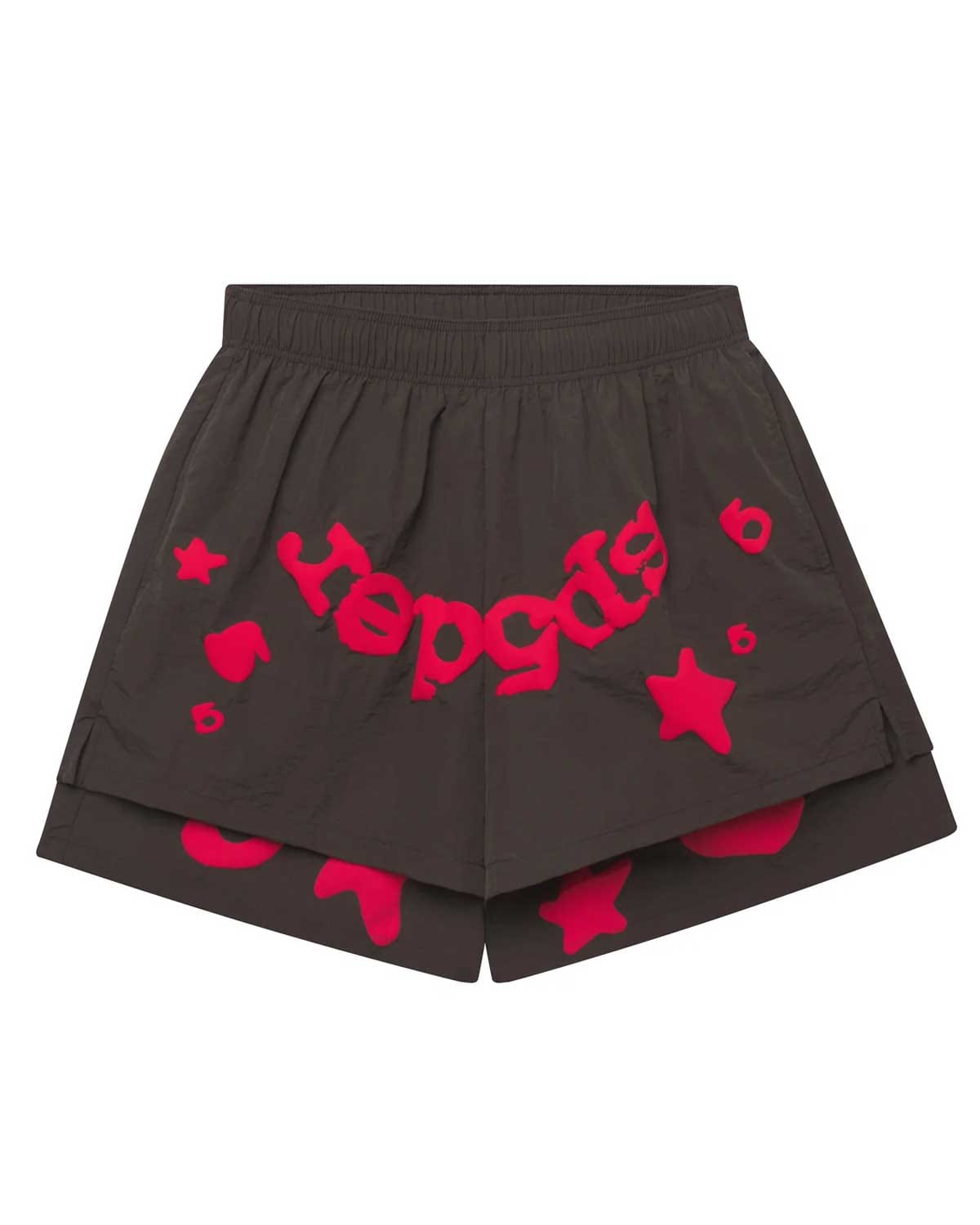 Sp5der Worldwide Sp5der Double Layer Short Slate Grey