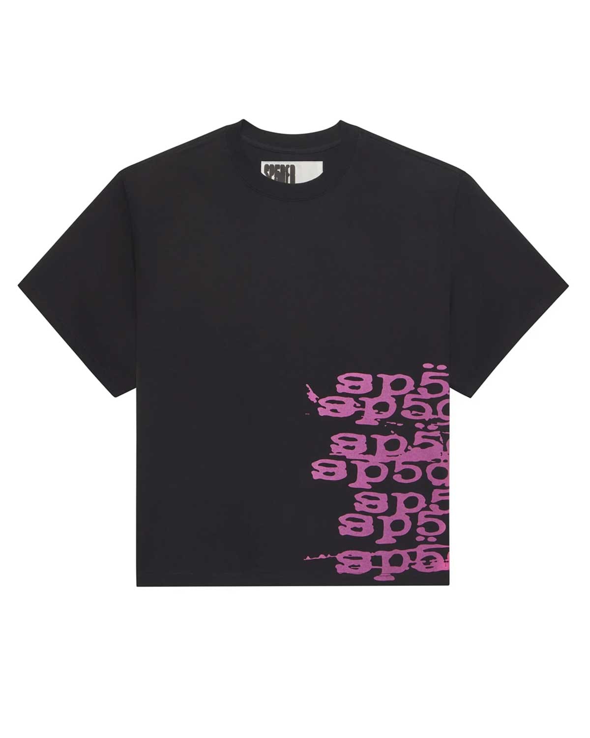 Sp5der Worldwide Sp5der Stacked T-Shirt Black