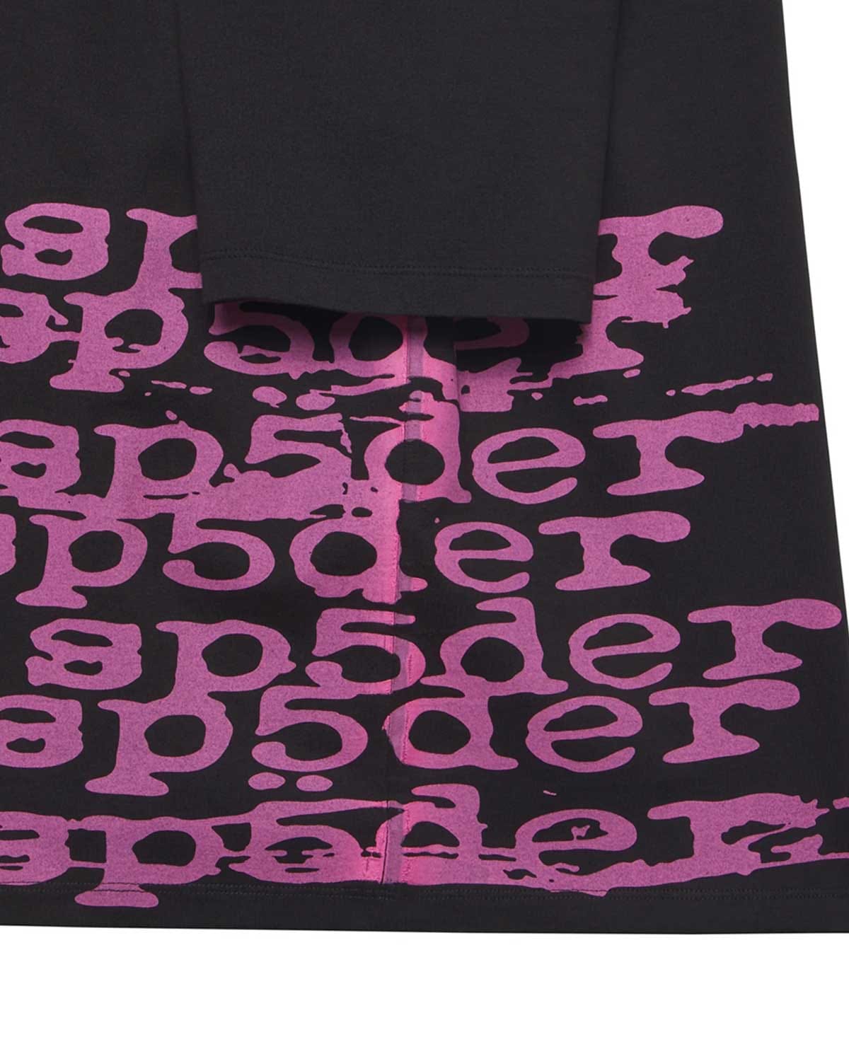 Sp5der Worldwide Sp5der Stacked T-Shirt Black
