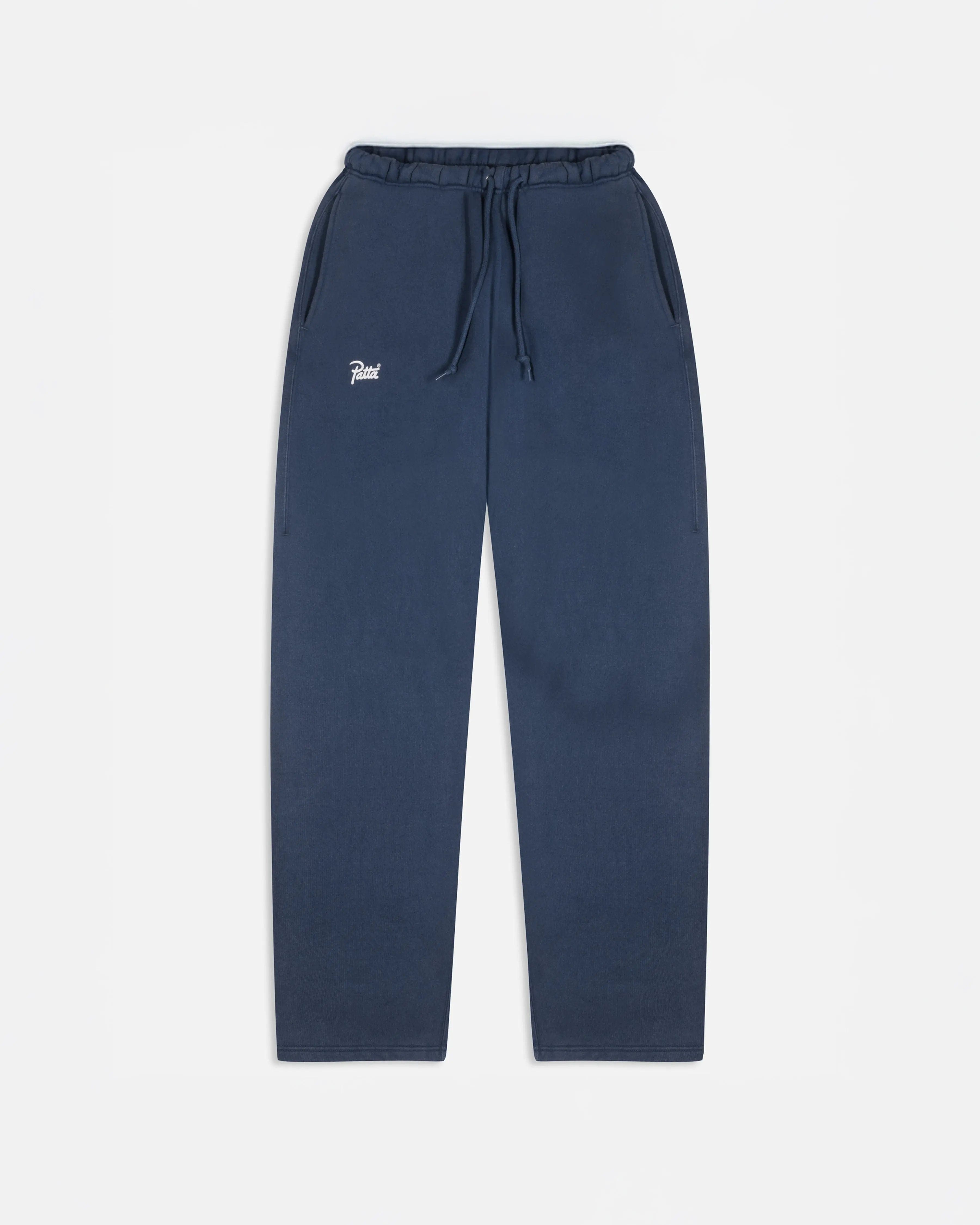 Classic Patta Classic Acid Washed Straight Leg Jogging Pants (Estate Blue)