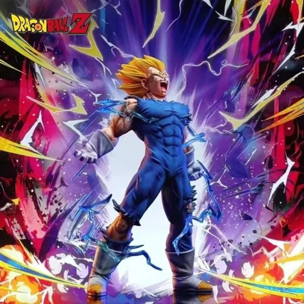 My Store Dragon Ball Z Majin Vegeta Super Saiyan Self - Destruct Figure Statue – 10.6" Collectible with Box