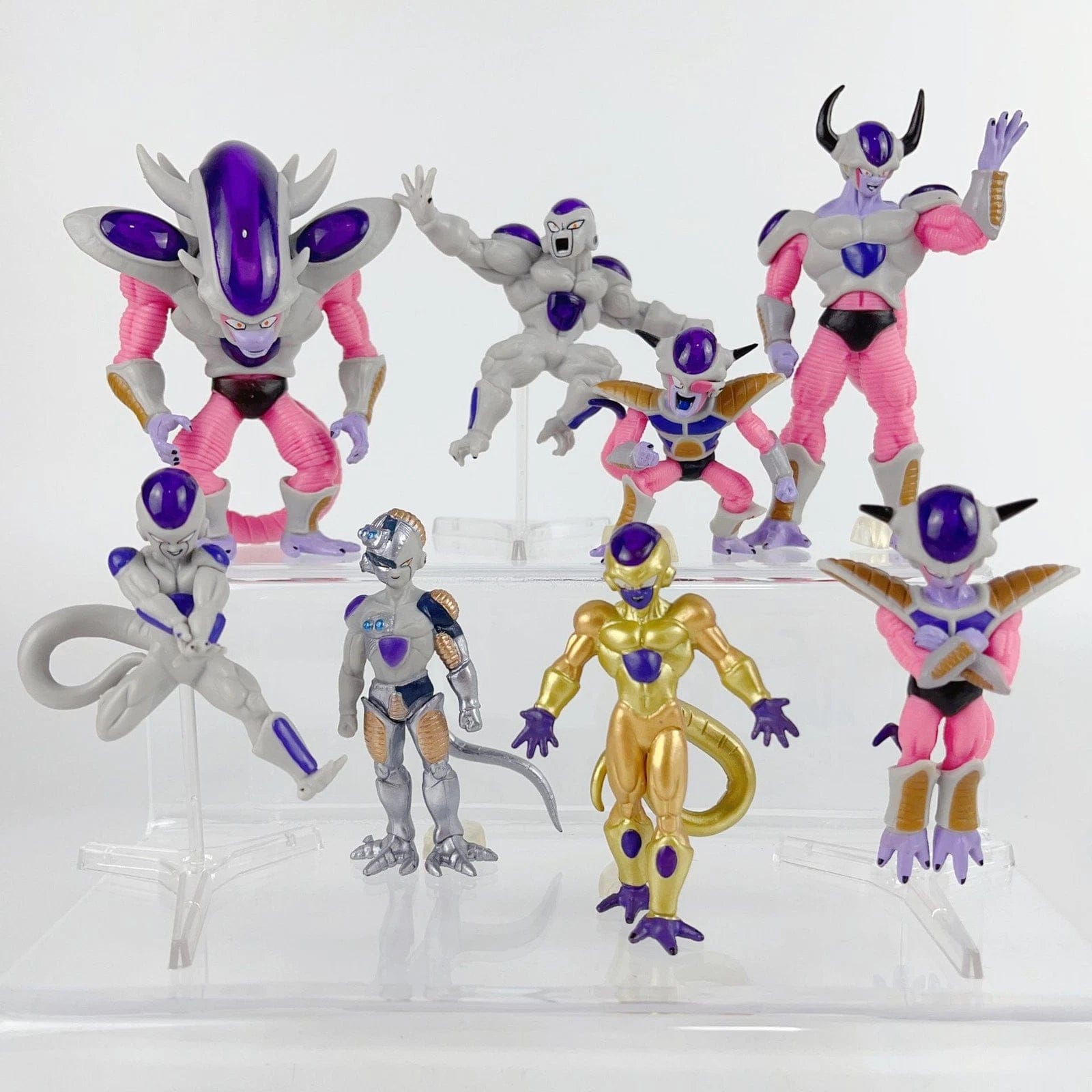 My Store 8 PCS Dragon Ball Z Frieza Figures Set – All Forms Collectible Anime Action Toys (3.1–4.7")