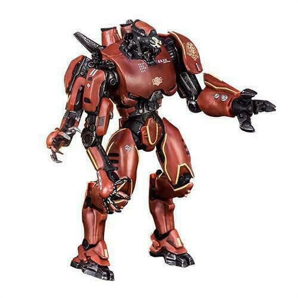 JAEGER Pacific Rim Crimson Typhoon Jaeger Action Figure – 7" Red Robot Model Collectible Toy, Durable PVC for Kids & Fans