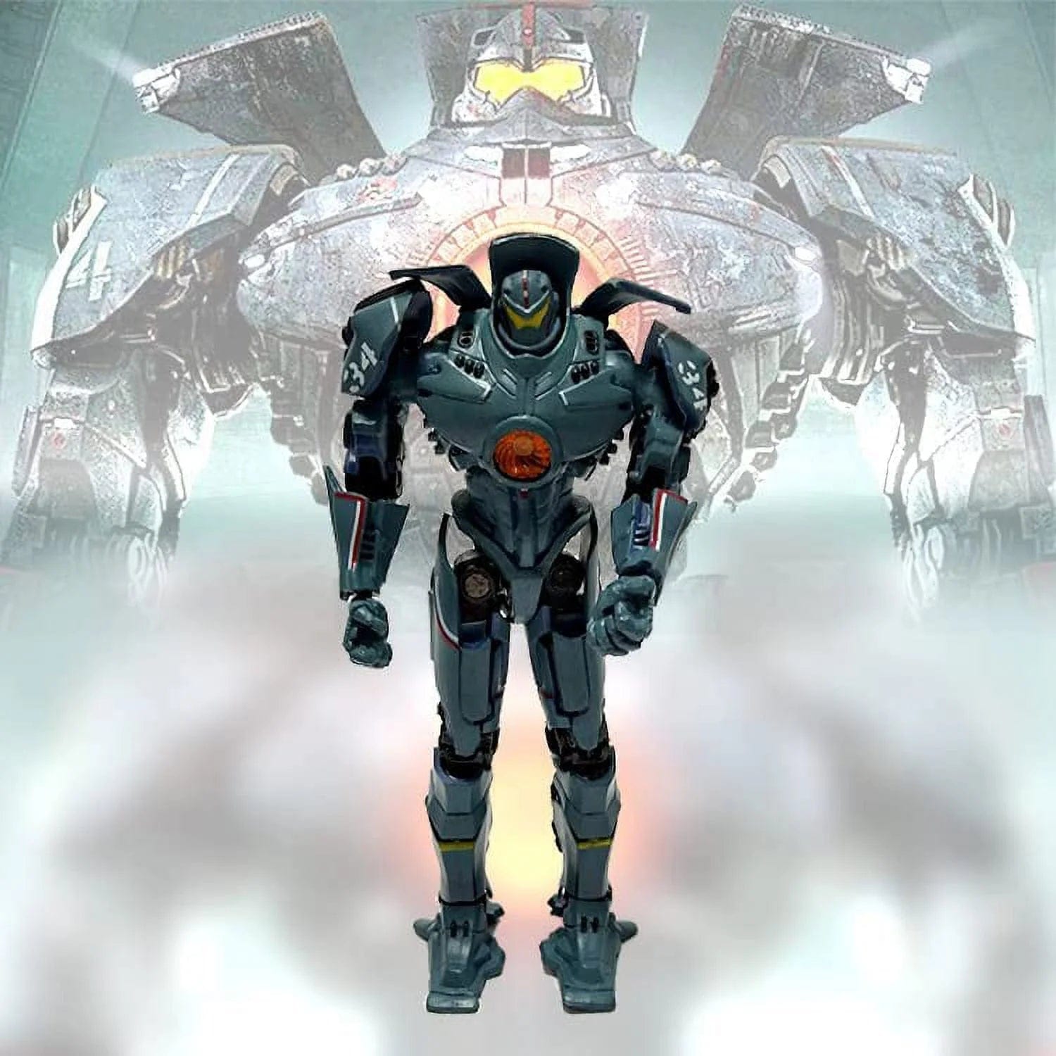 JAEGER Pacific Rim Jaeger Gipsy Danger Action Figure – 7" Durable PVC Robot Model, Collectible Toy for Fans & Collectors