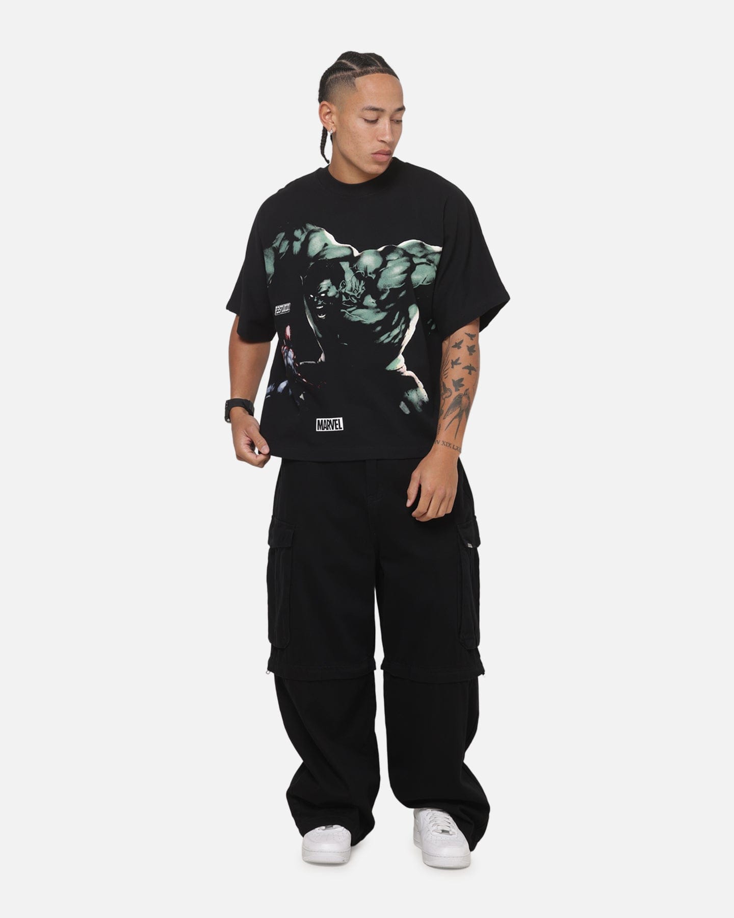 73studio Marvel Hulk Vs Spider - Man T - Shirt Black