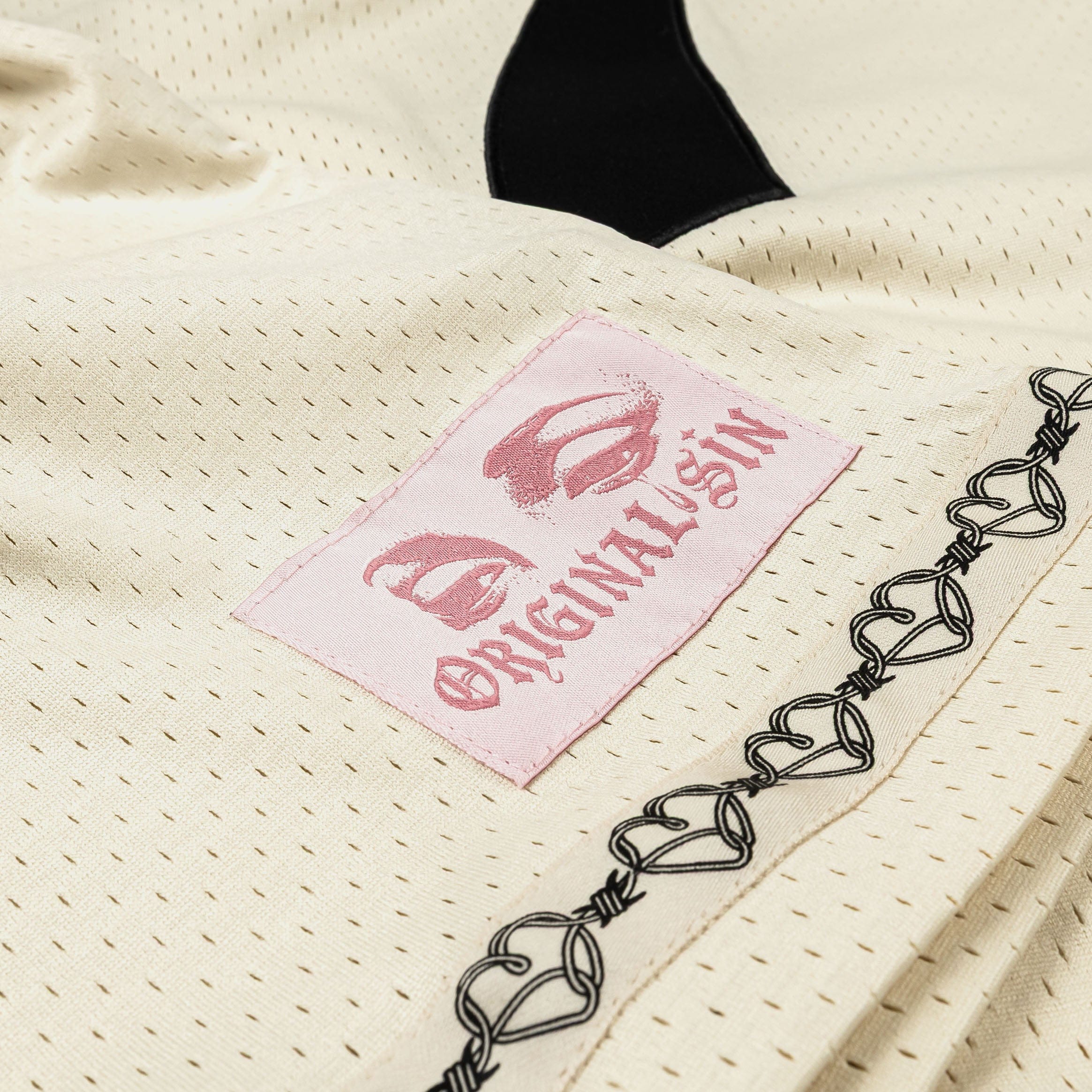 Original SIN Spoiled Angel Mesh Womens Jersey (Cream/Pink)