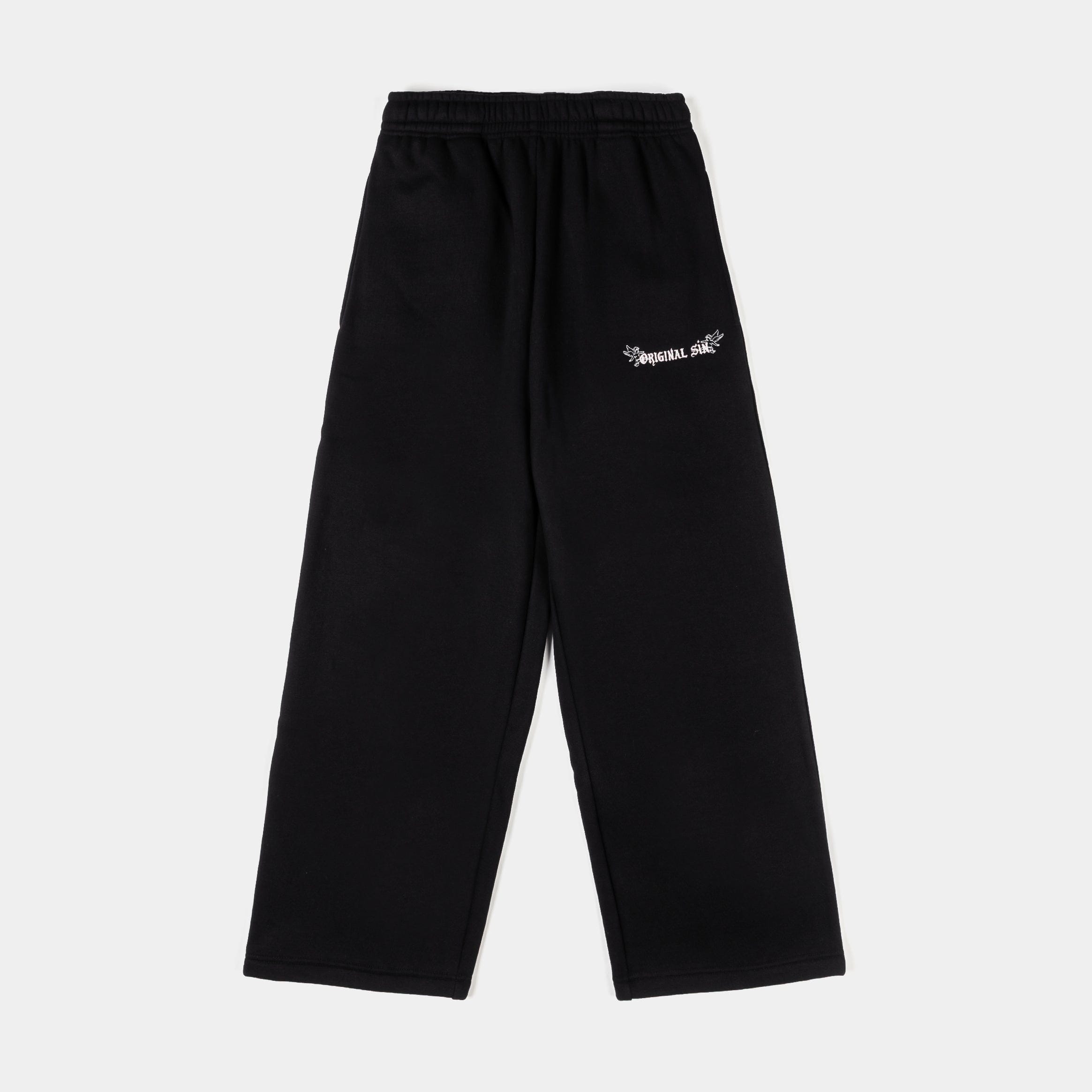 Original SIN Angel Wings Fleece Womens Sweatpants (Black/Pink)