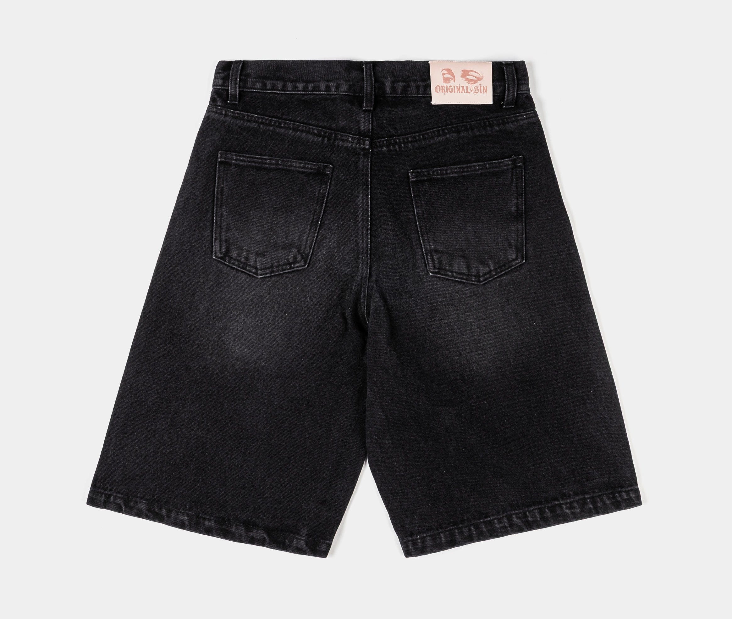Original SIN God's Favorite Denim Womens Shorts (Black/Silver)