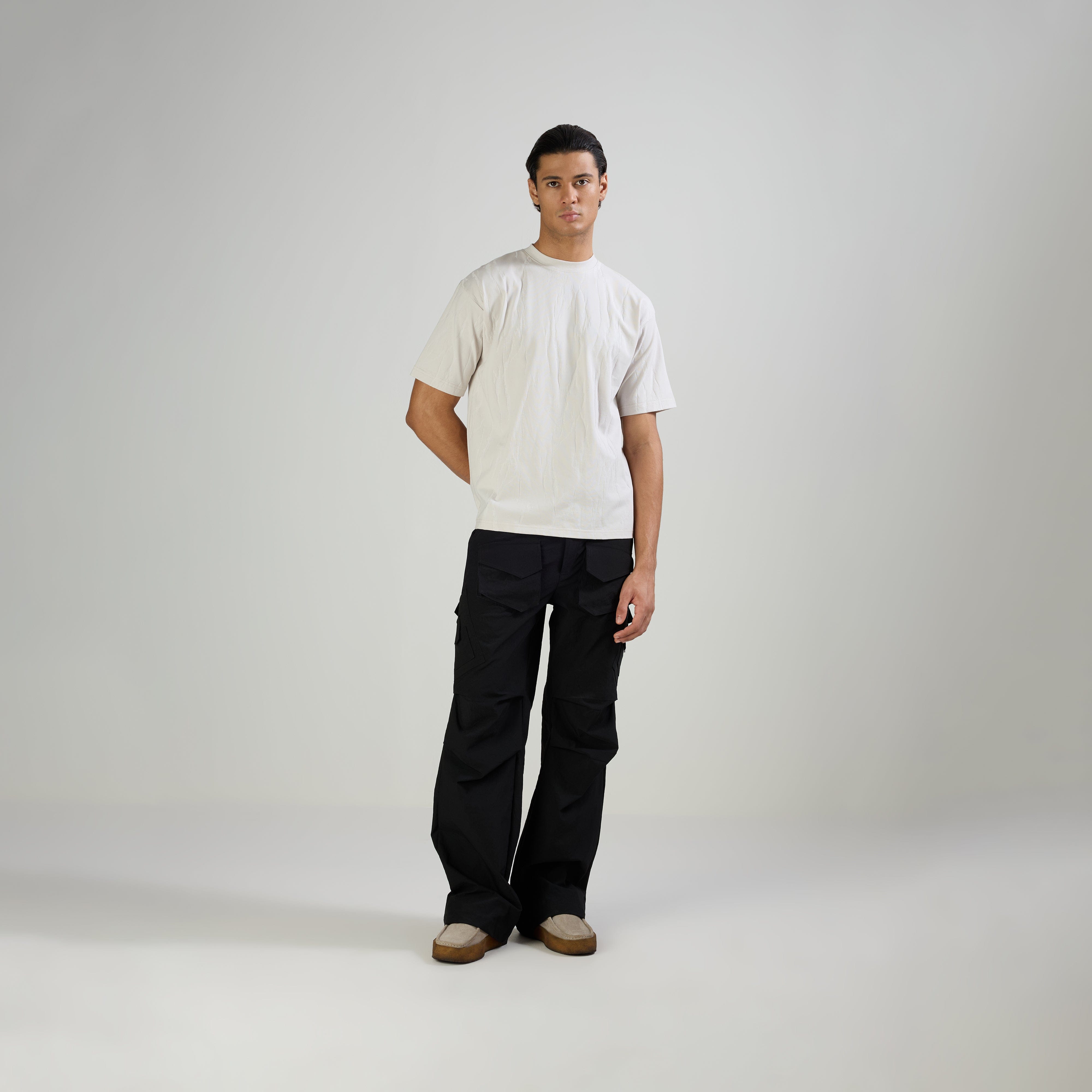 Warping Theories PARACHUTE PANTS TYPE - 2 - BLACK