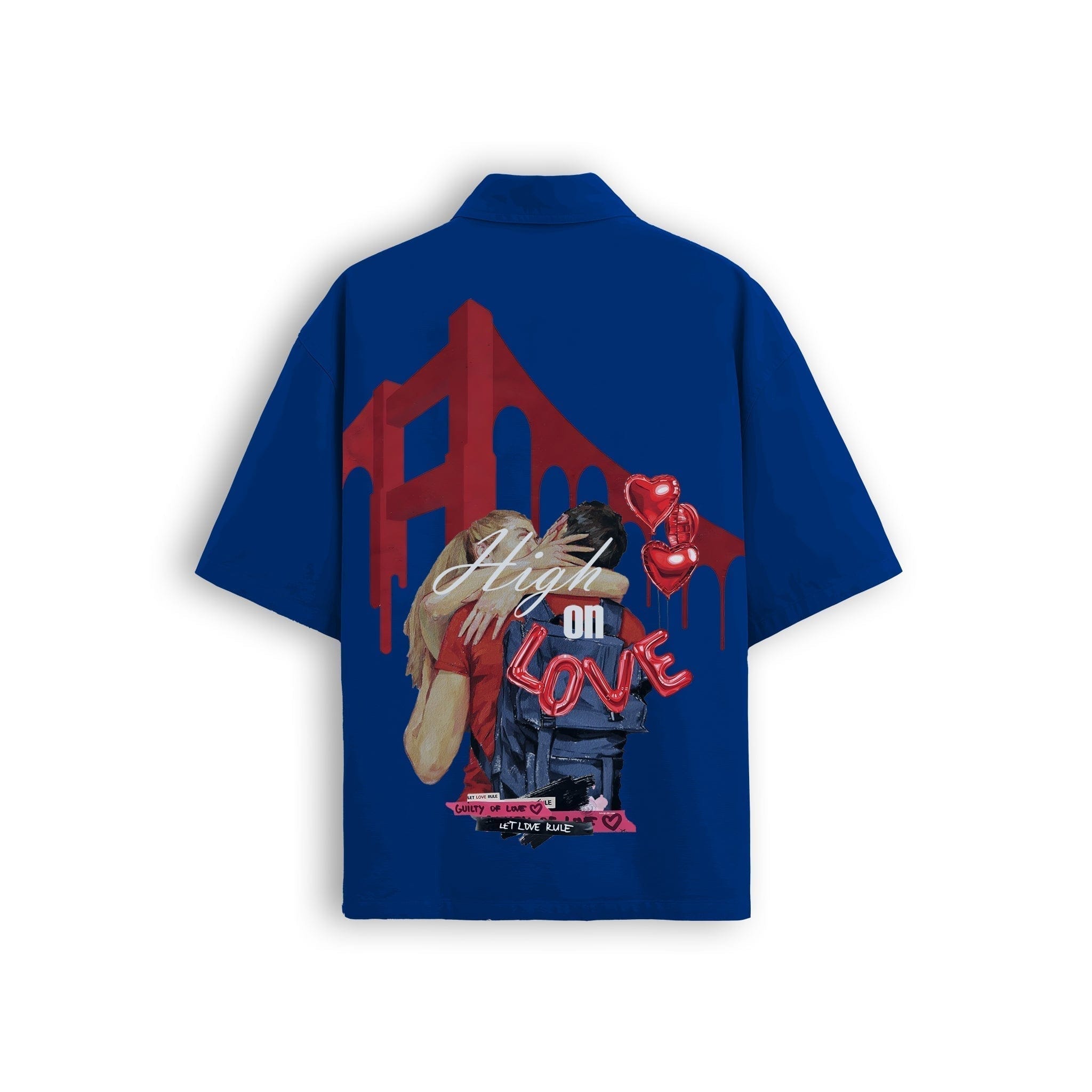 Recnstrct XOXO shirt - Royal blue