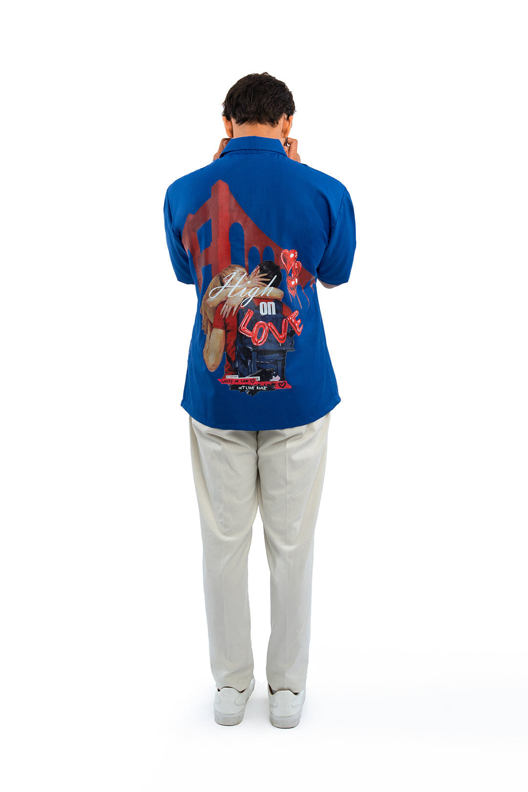 Recnstrct XOXO shirt - Royal blue