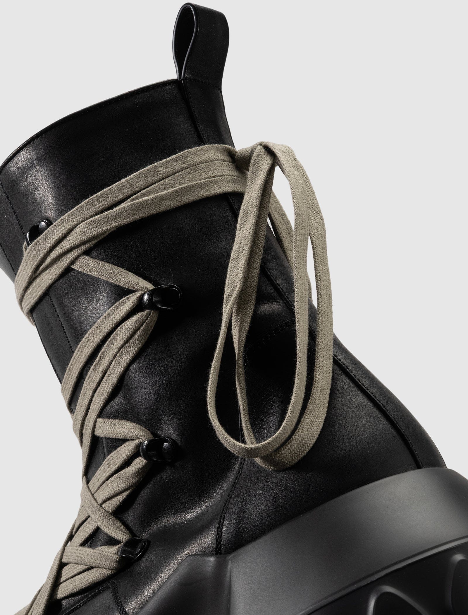 RICK OWENS Mainline MEGALACED MEGA TRACTOR BOOTS