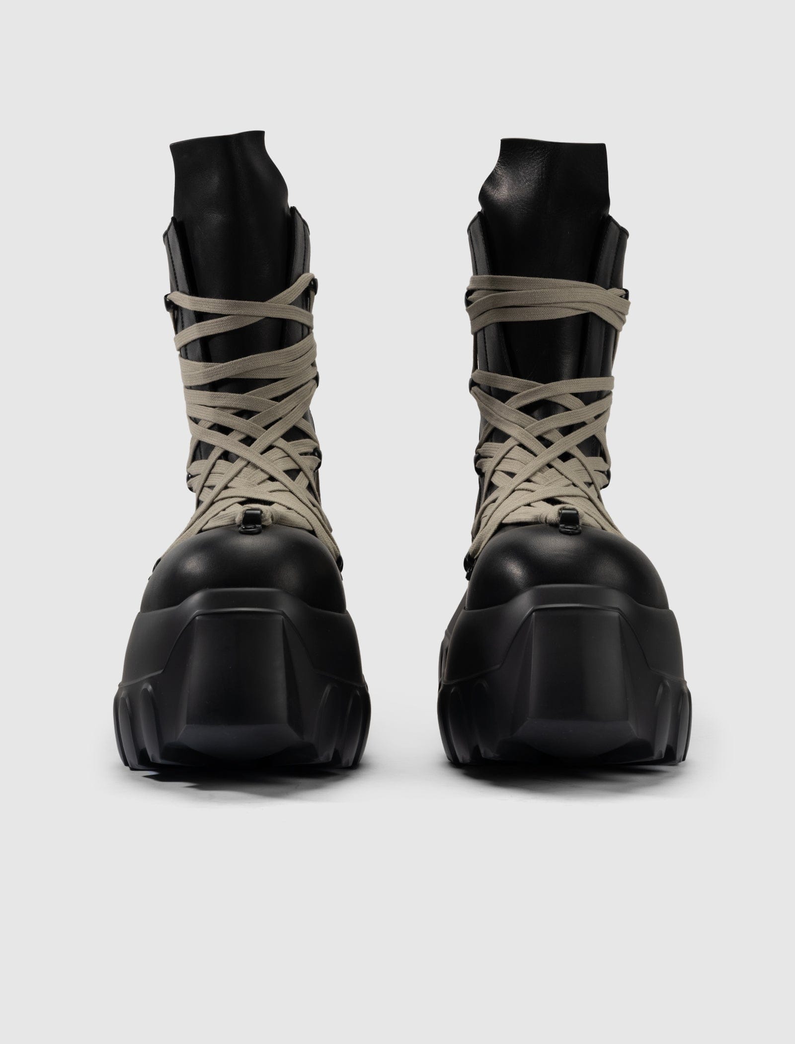 RICK OWENS Mainline MEGALACED MEGA TRACTOR BOOTS