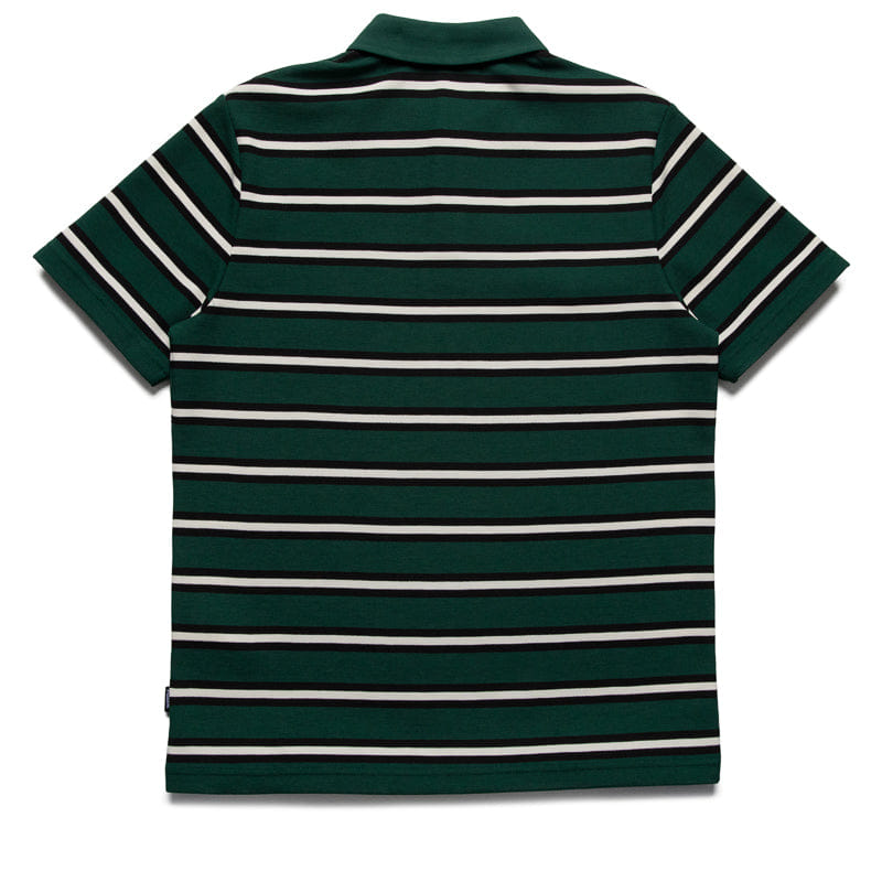 Malbon Golf Fairway Bass Club Polo - Forest Stripe