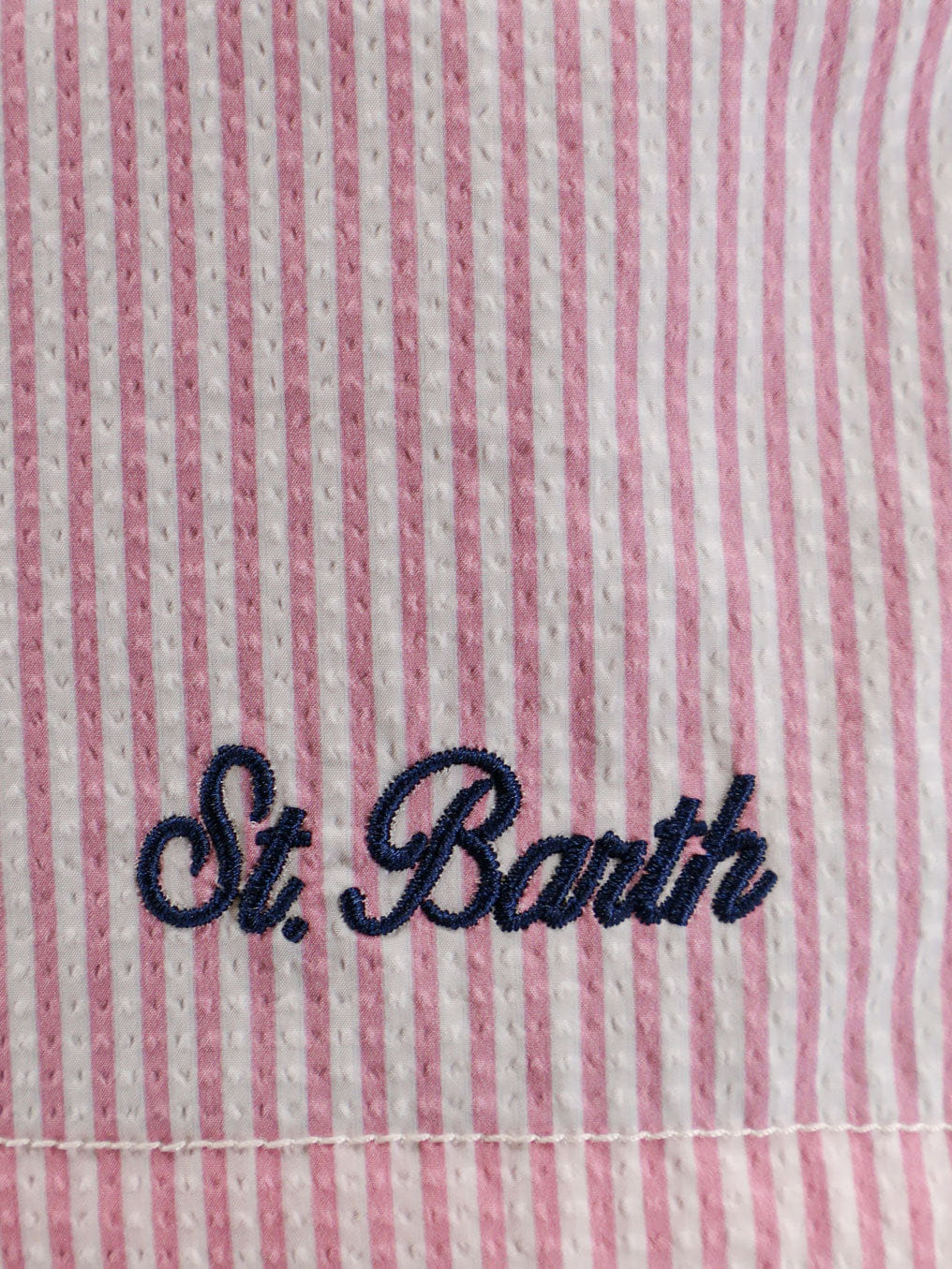 MC2 SAINT BARTH Patmos swim trunks with striped motif