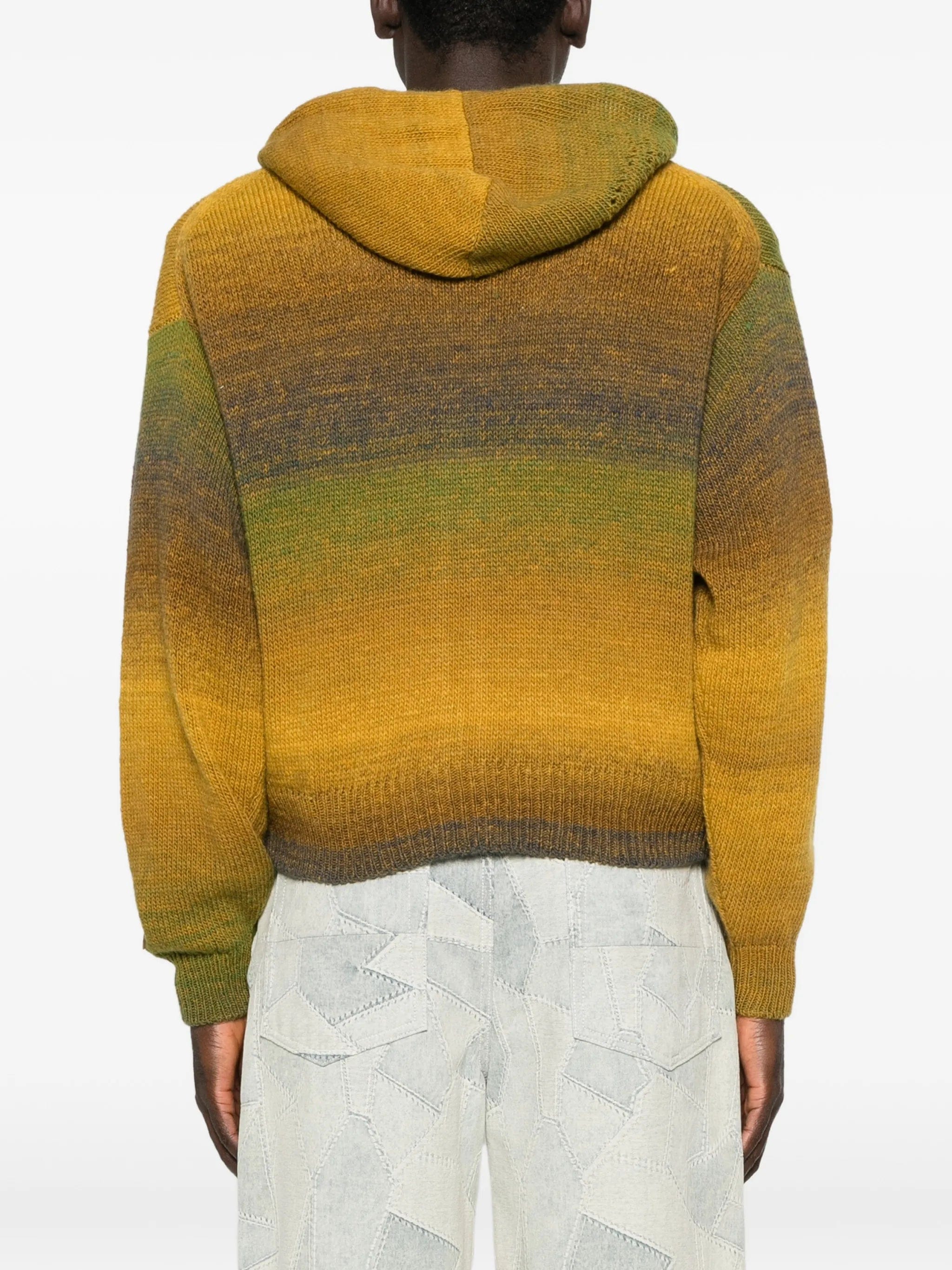 Aries long - sleeve hoodie cardigan