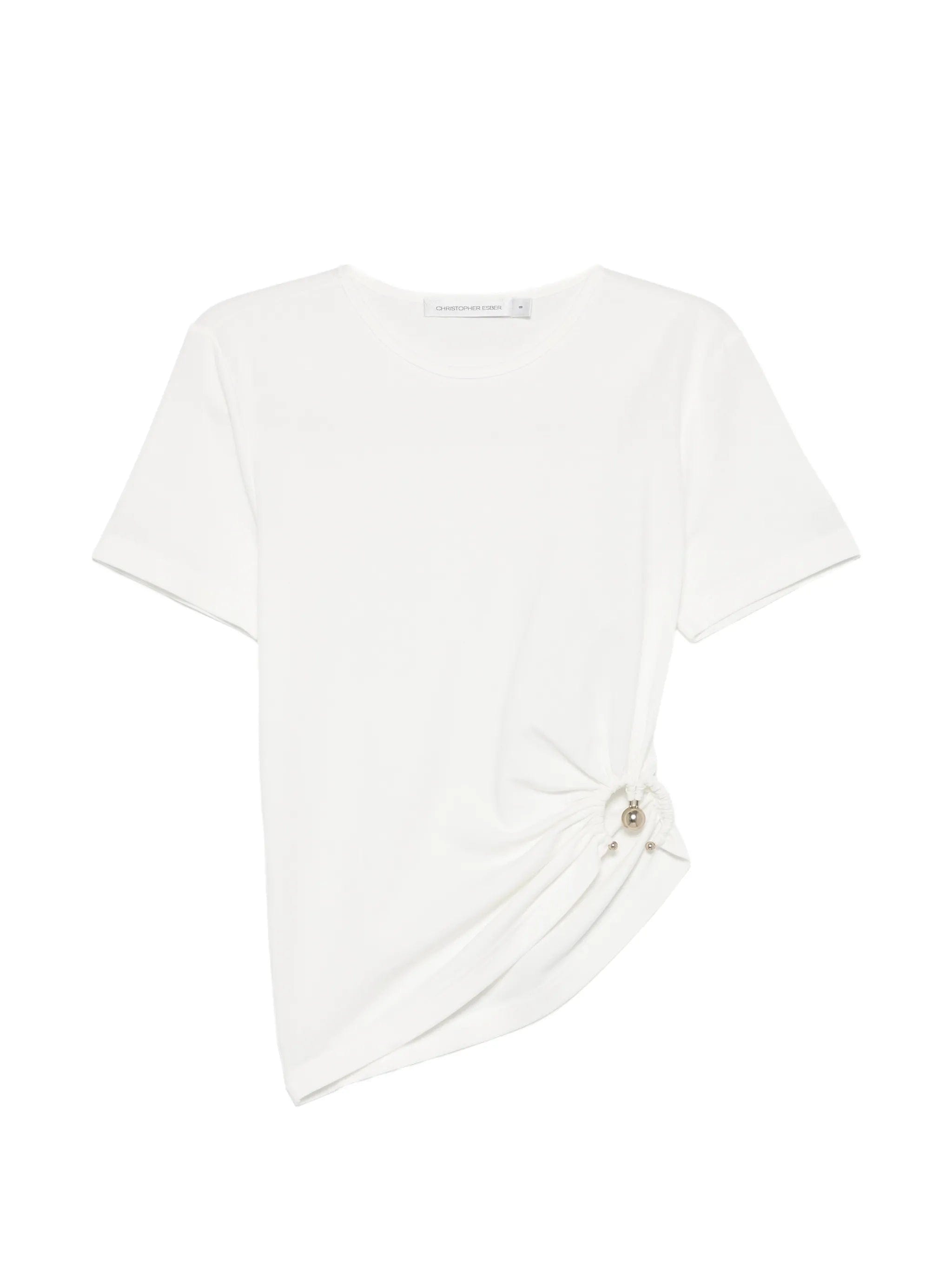 Christopher Esber Orbit ruched T - shirt
