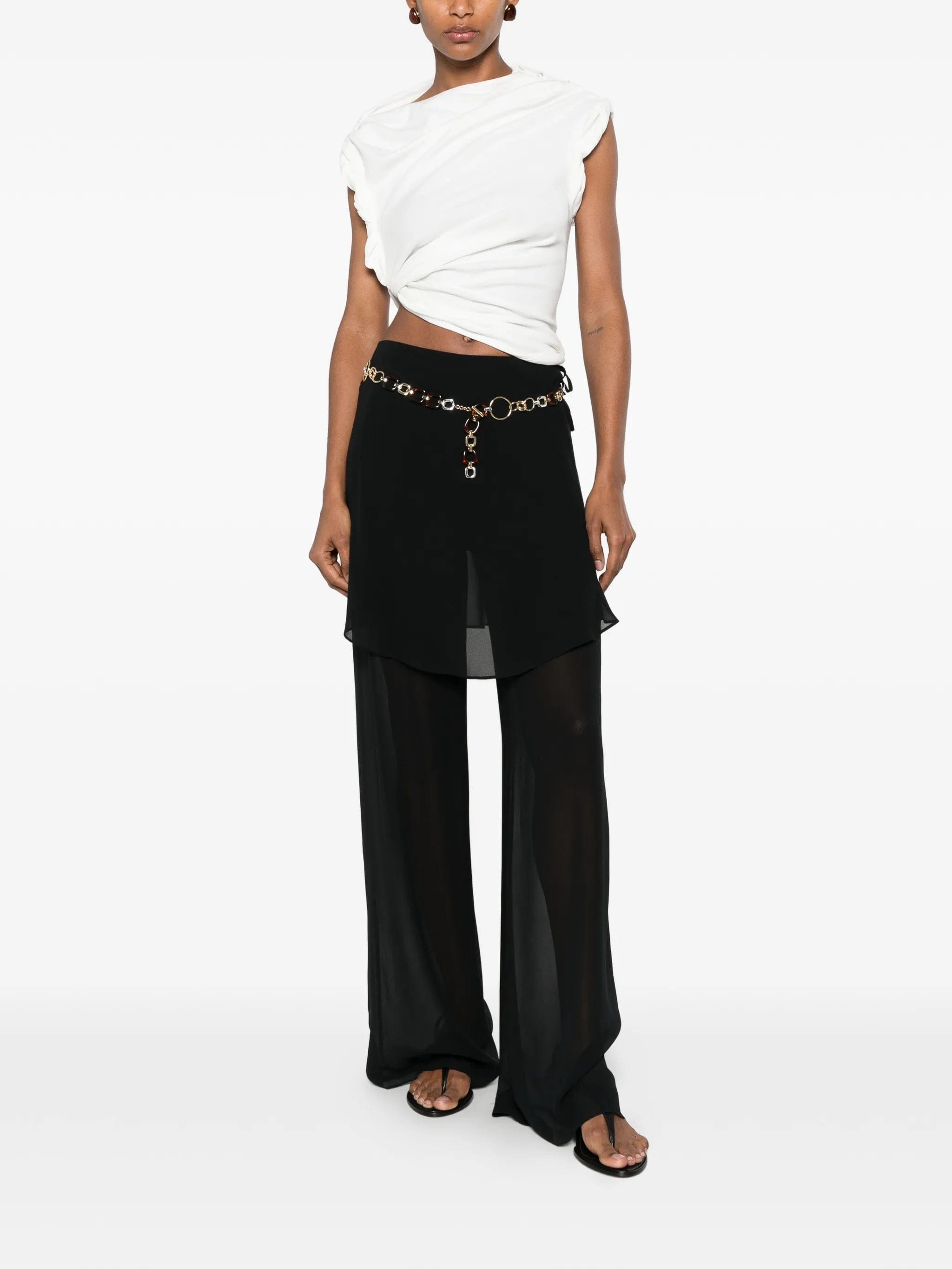 Christopher Esber rolled twisted T - shirt